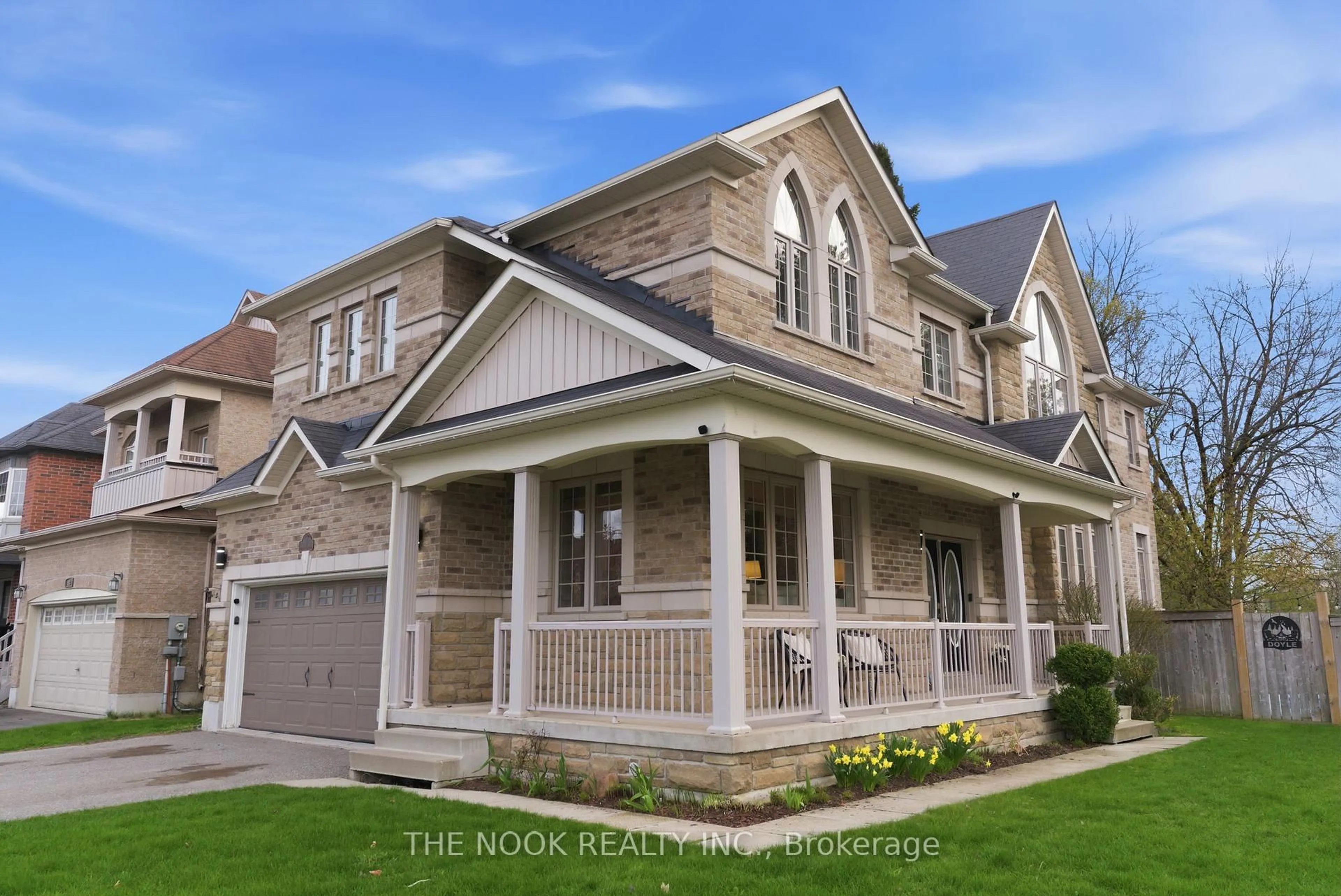 Home with vinyl exterior material, street for 1 Wilbert Hoar Crt, Clarington Ontario L1E 0B2