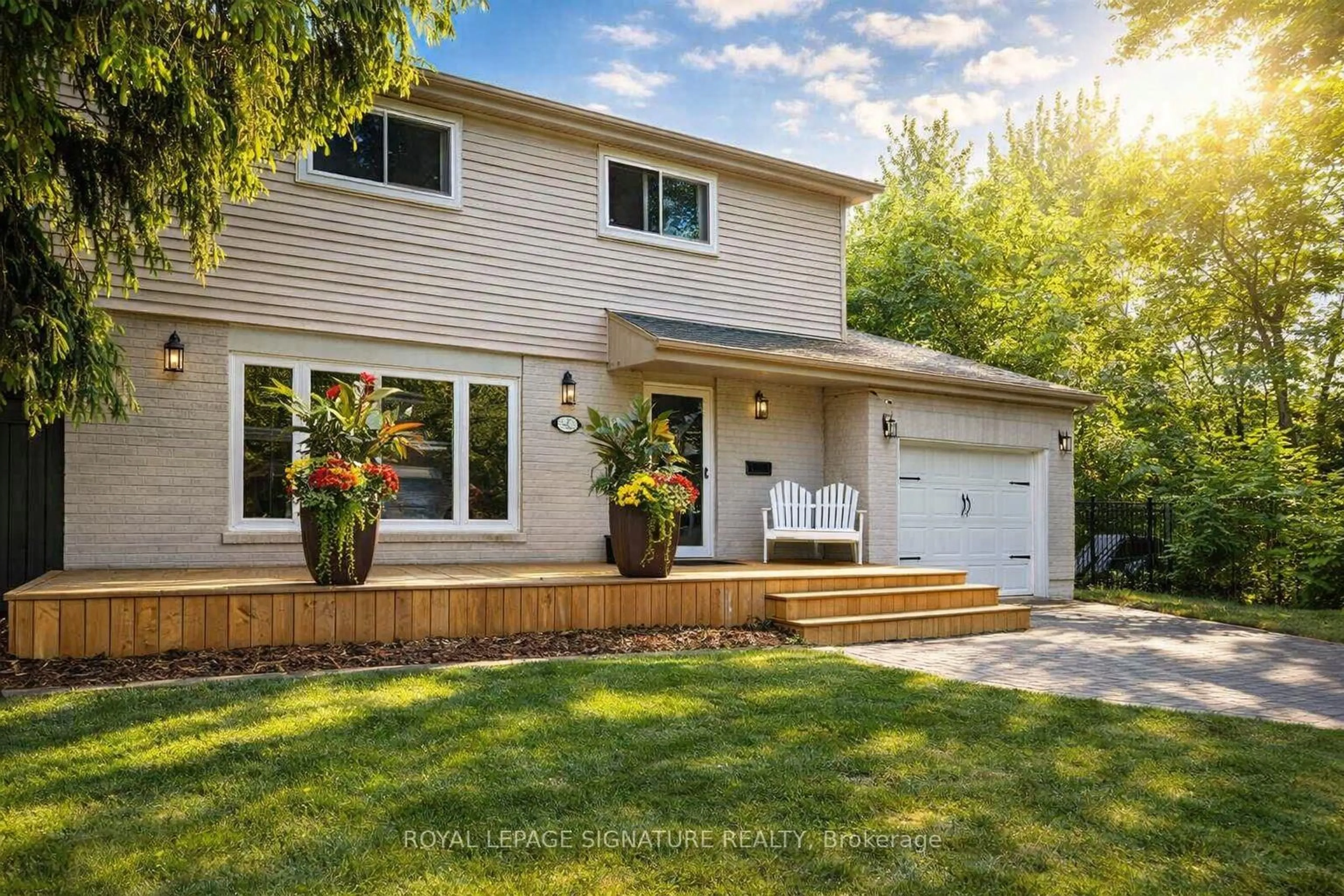 Home with vinyl exterior material, street for 105 Catalina Dr, Toronto Ontario M1M 1K7