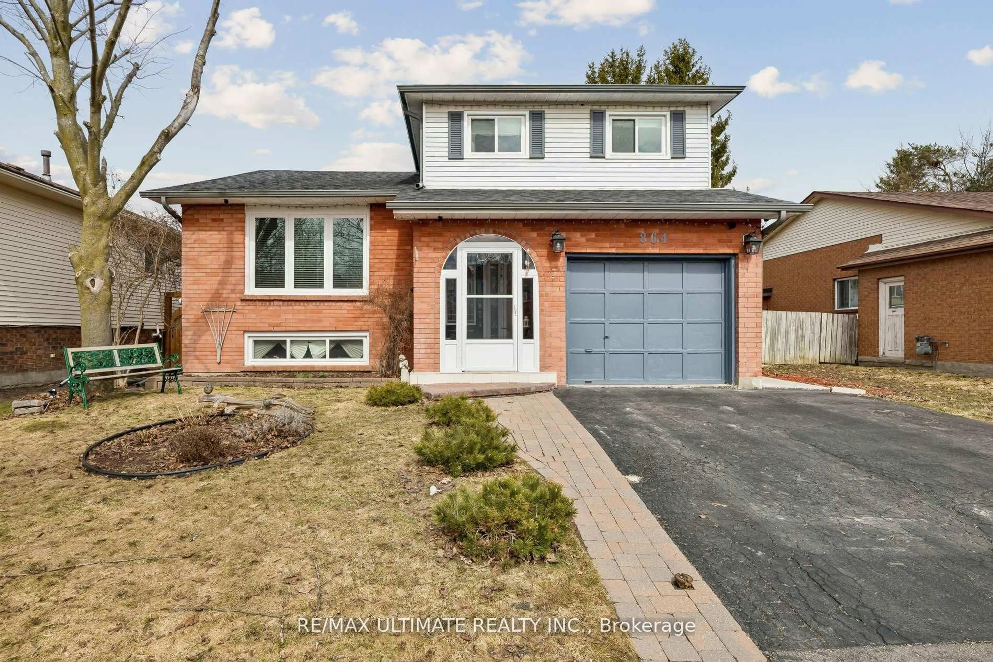 Home with brick exterior material, street for 864 Copperfield Dr, Oshawa Ontario L1K 1P5