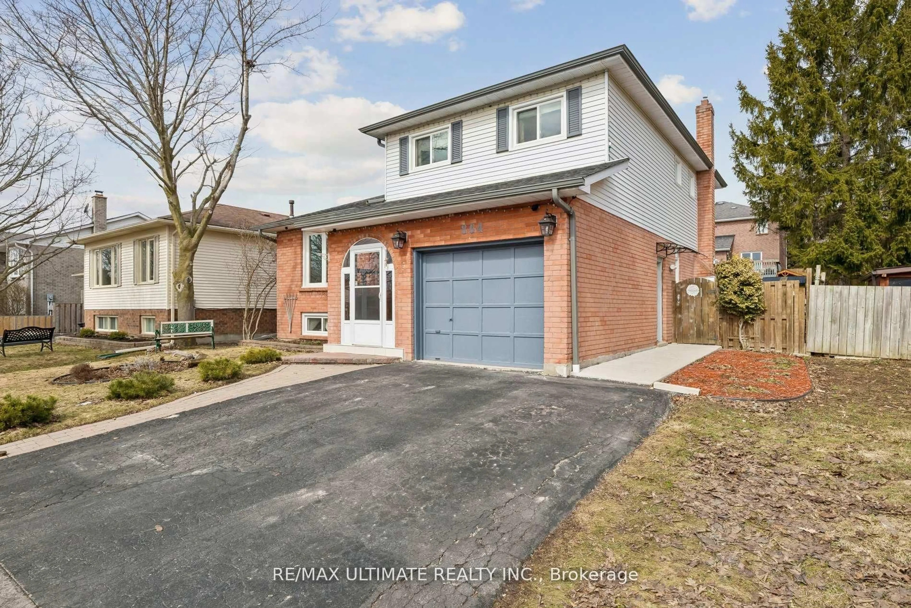 Home with brick exterior material, street for 864 Copperfield Dr, Oshawa Ontario L1K 1P5