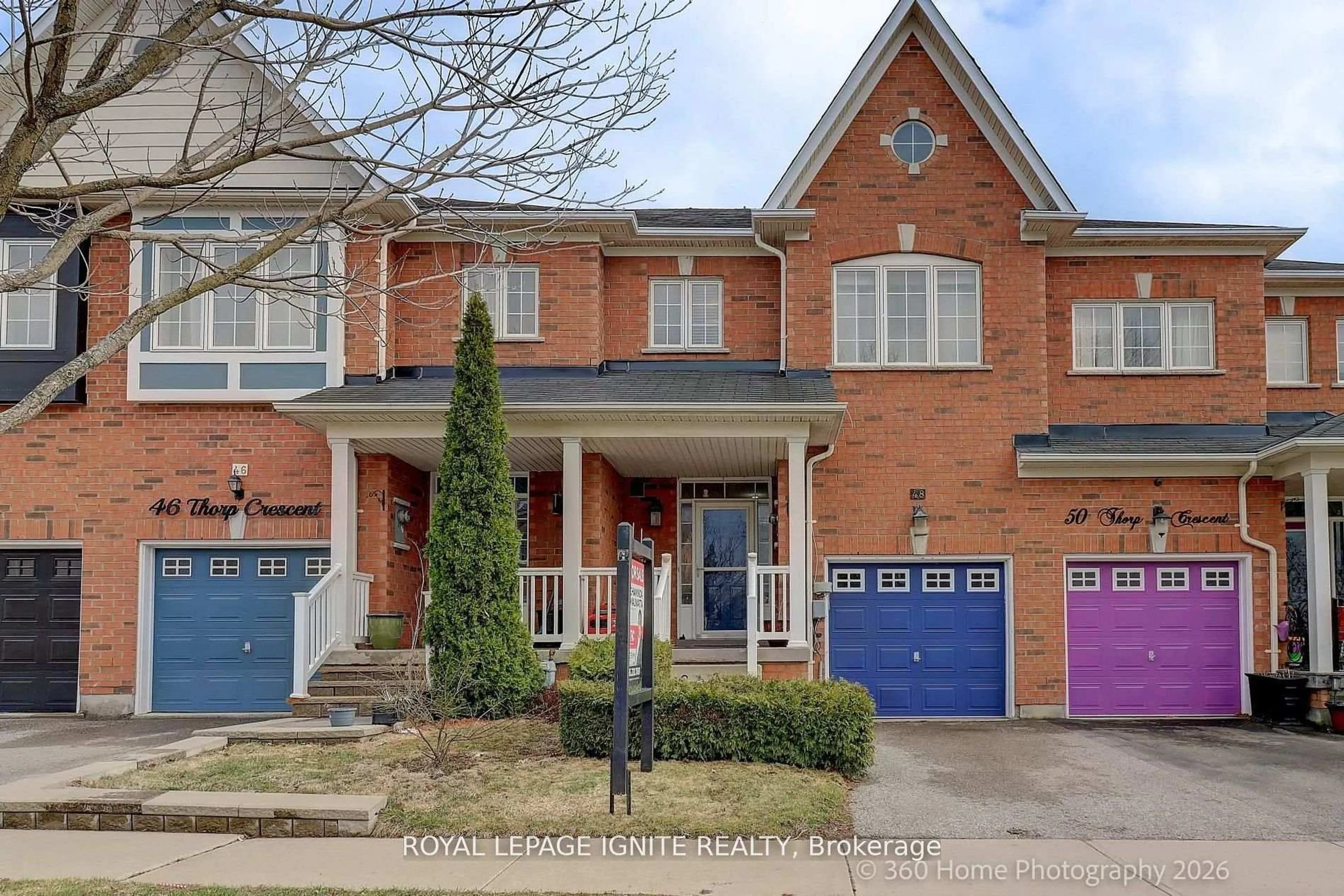 Home with brick exterior material, street for 48 Thorp Cres, Ajax Ontario L1T 0G9