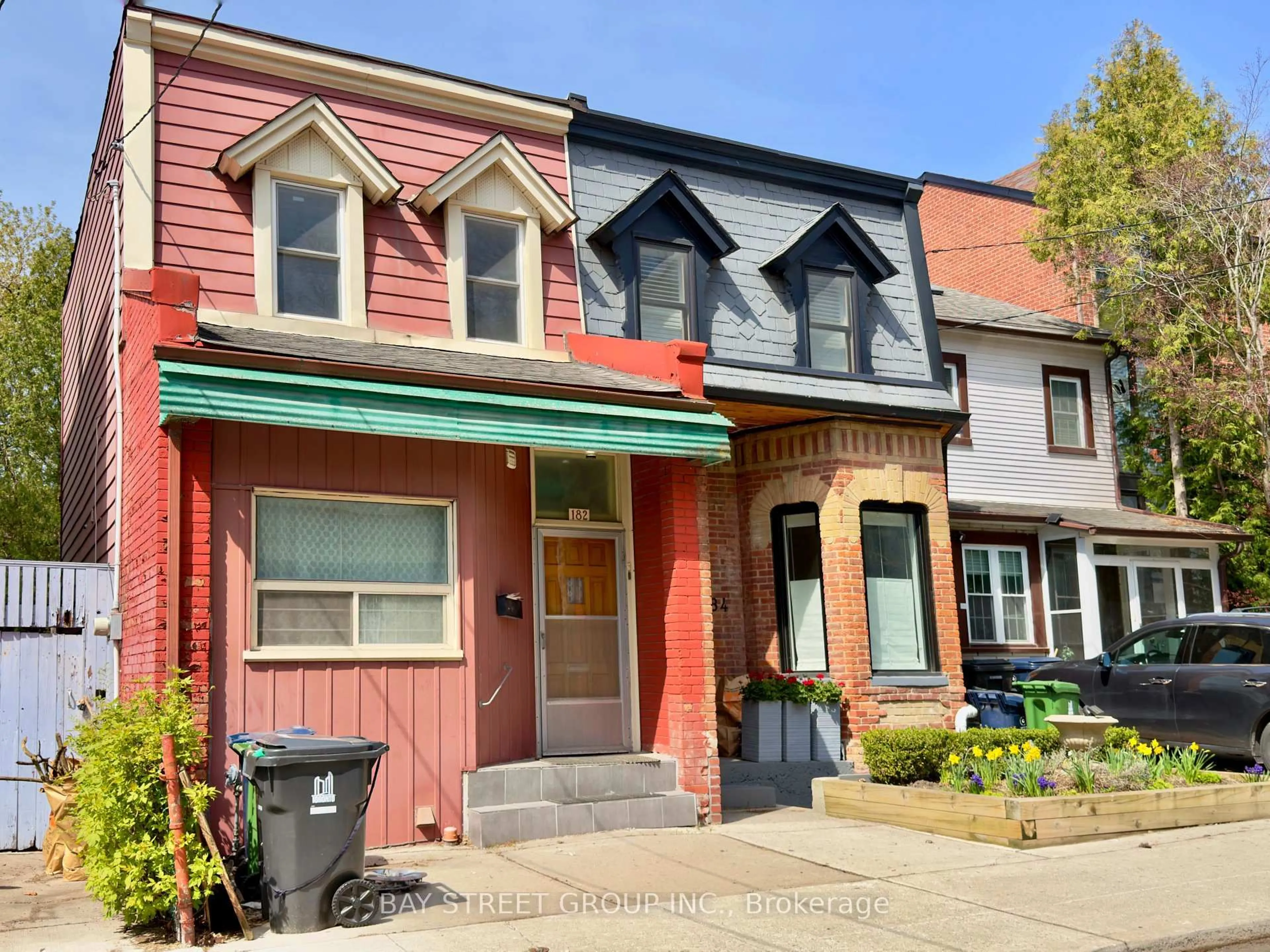 Home with brick exterior material, street for 182 Boulton Ave, Toronto Ontario M4M 2J9