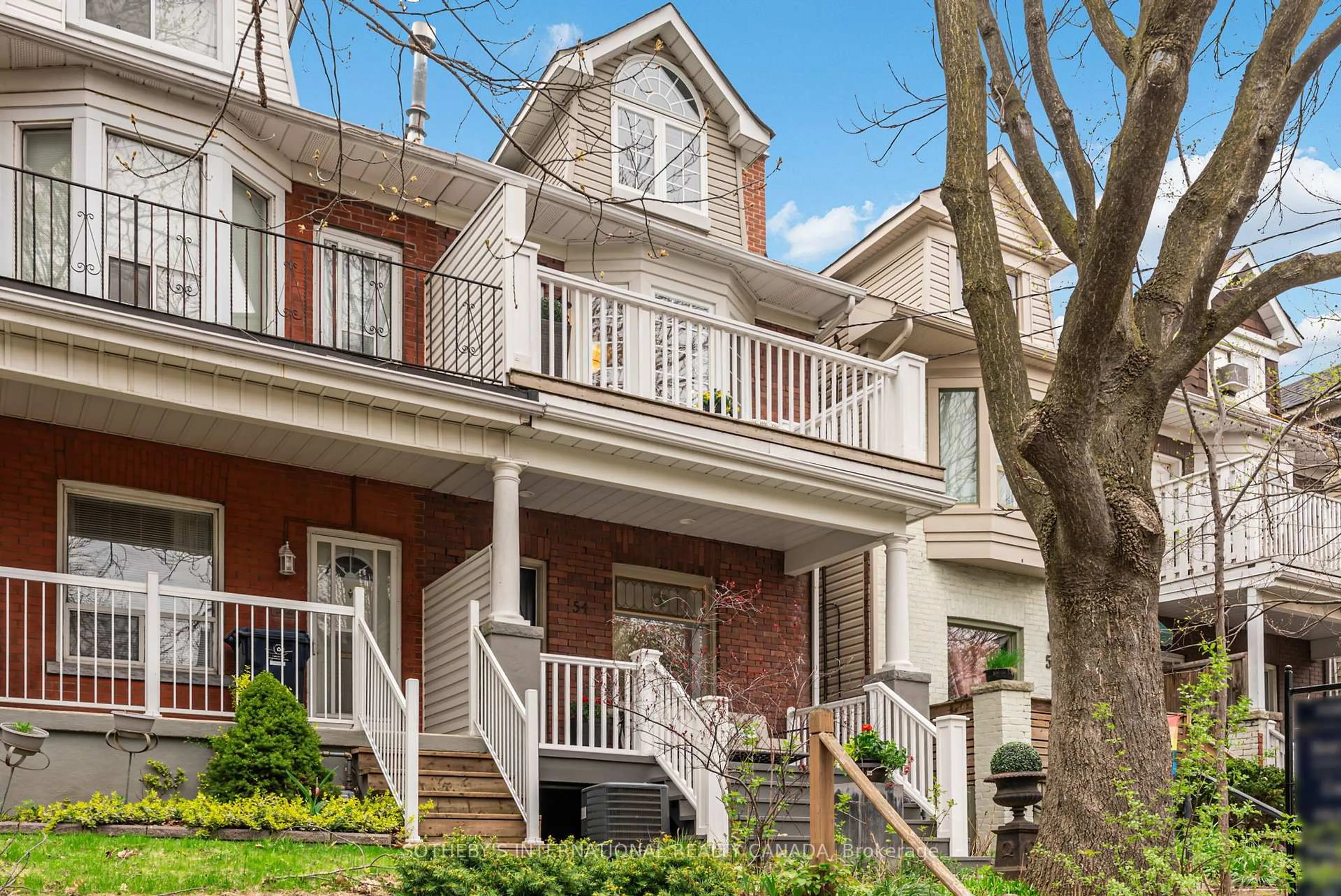 Home with brick exterior material, street for 54 Dingwall Ave, Toronto Ontario M4J 1C3