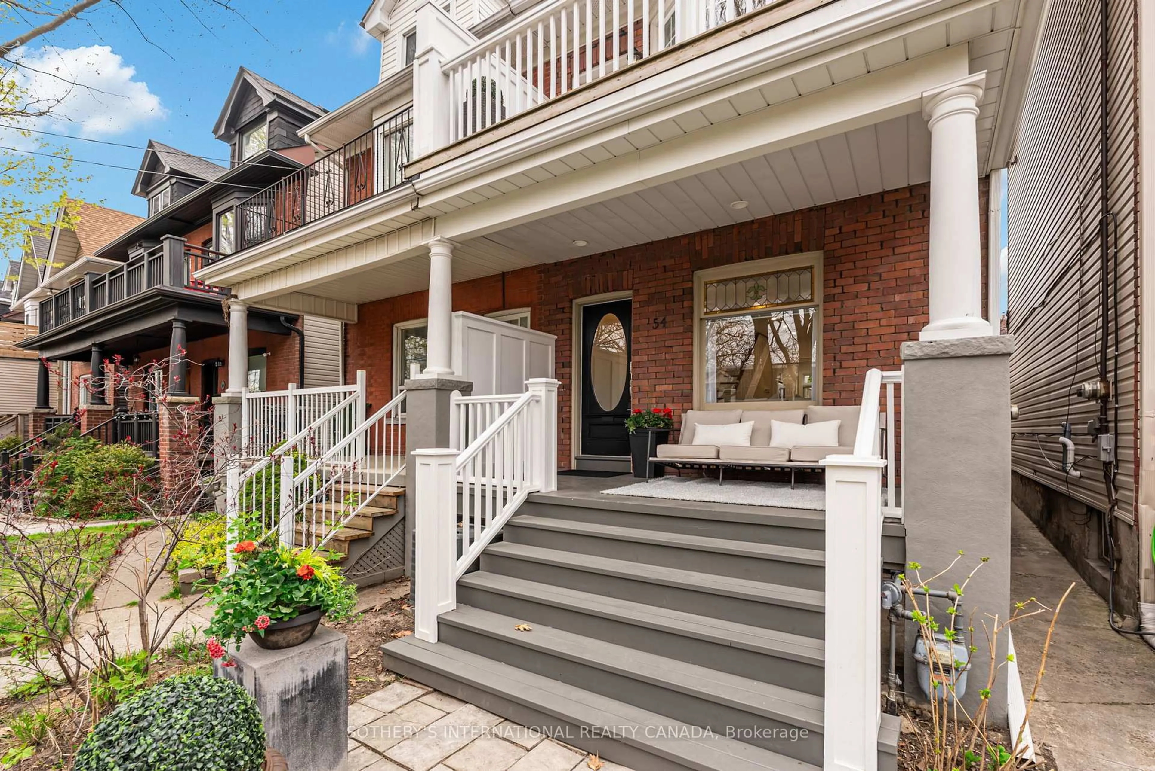 Home with brick exterior material, street for 54 Dingwall Ave, Toronto Ontario M4J 1C3