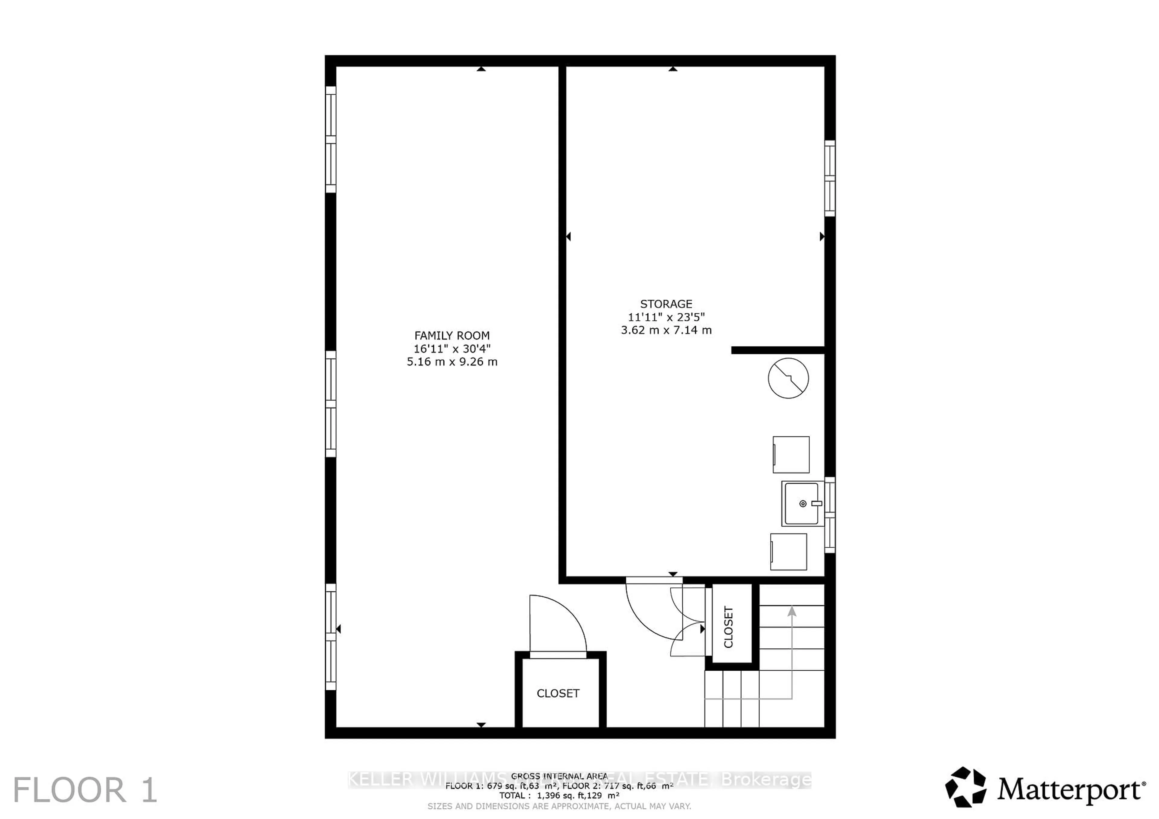 Floor plan for 348 Bruce St, Oshawa Ontario L1H 1R7