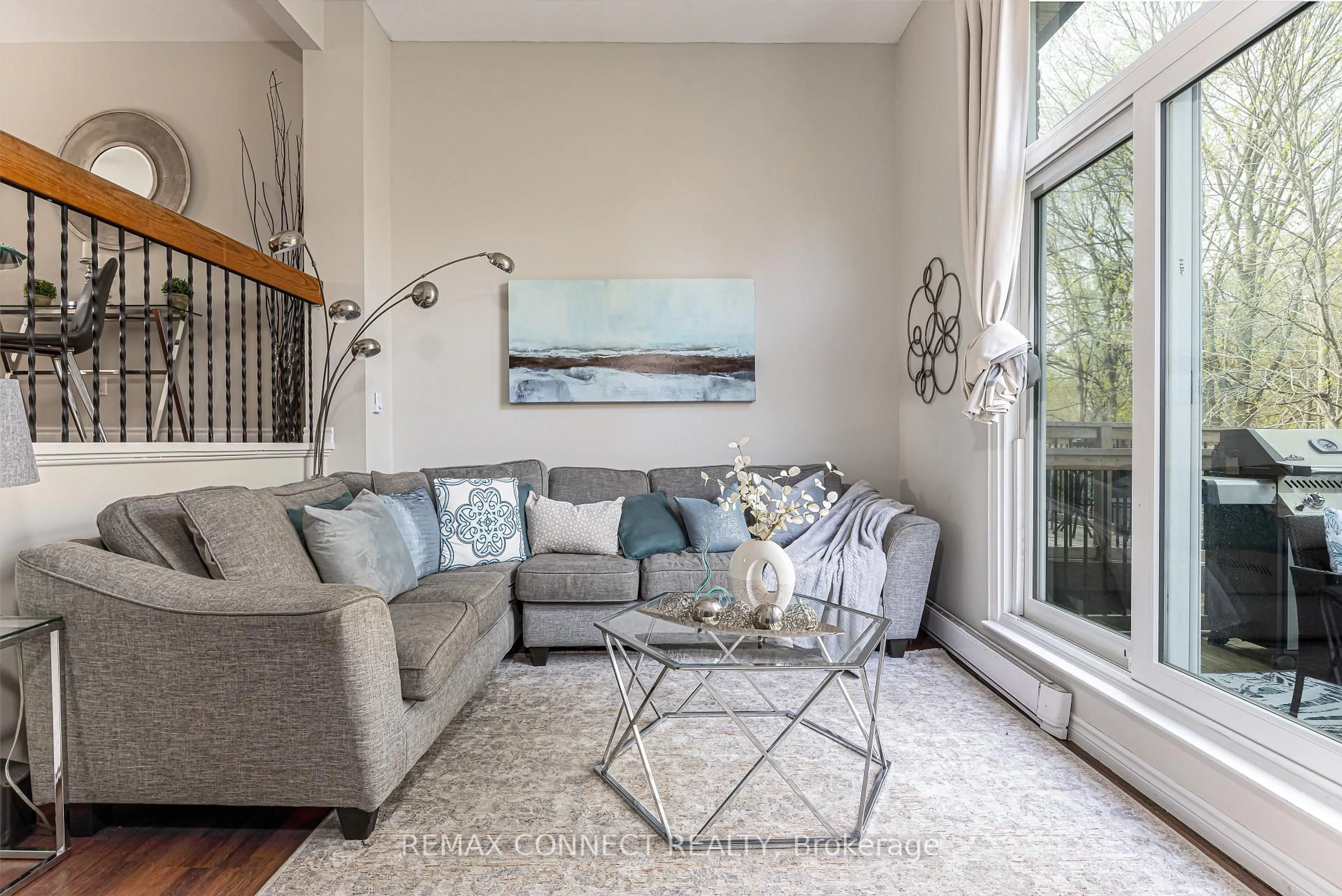 Living room with furniture, unknown for 350 Camelot Crt #37, Oshawa Ontario L1G 6P7