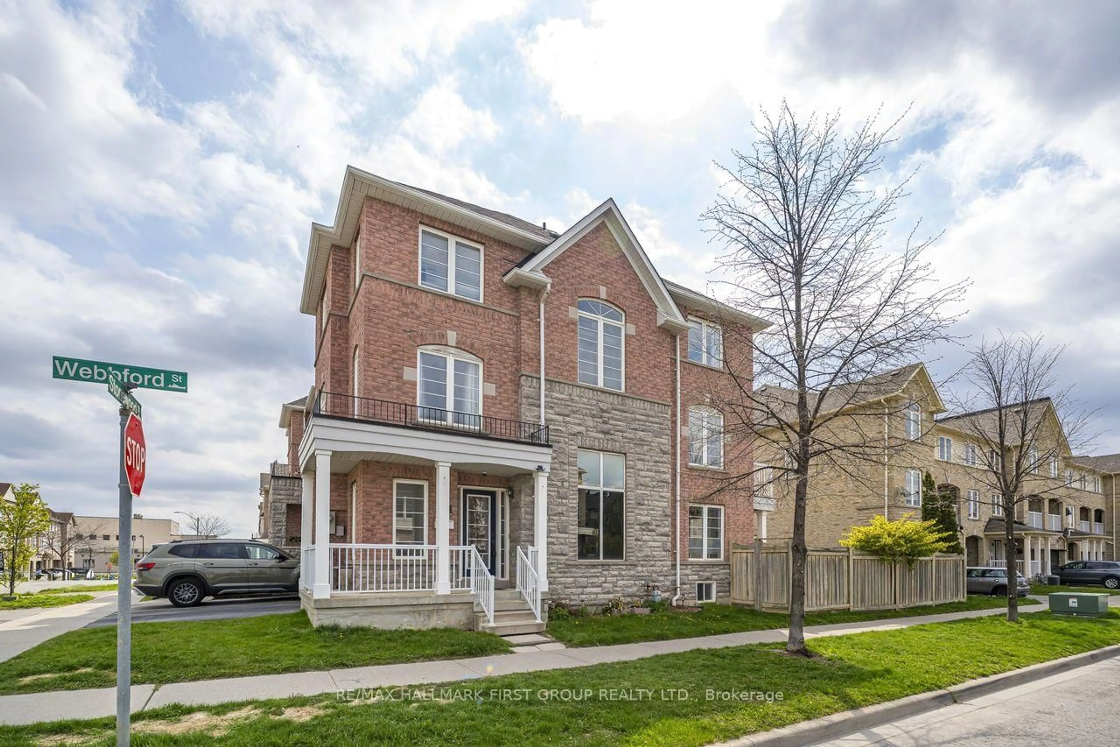 Home with brick exterior material, street for 1 Webbford St, Ajax Ontario L1S 0A8