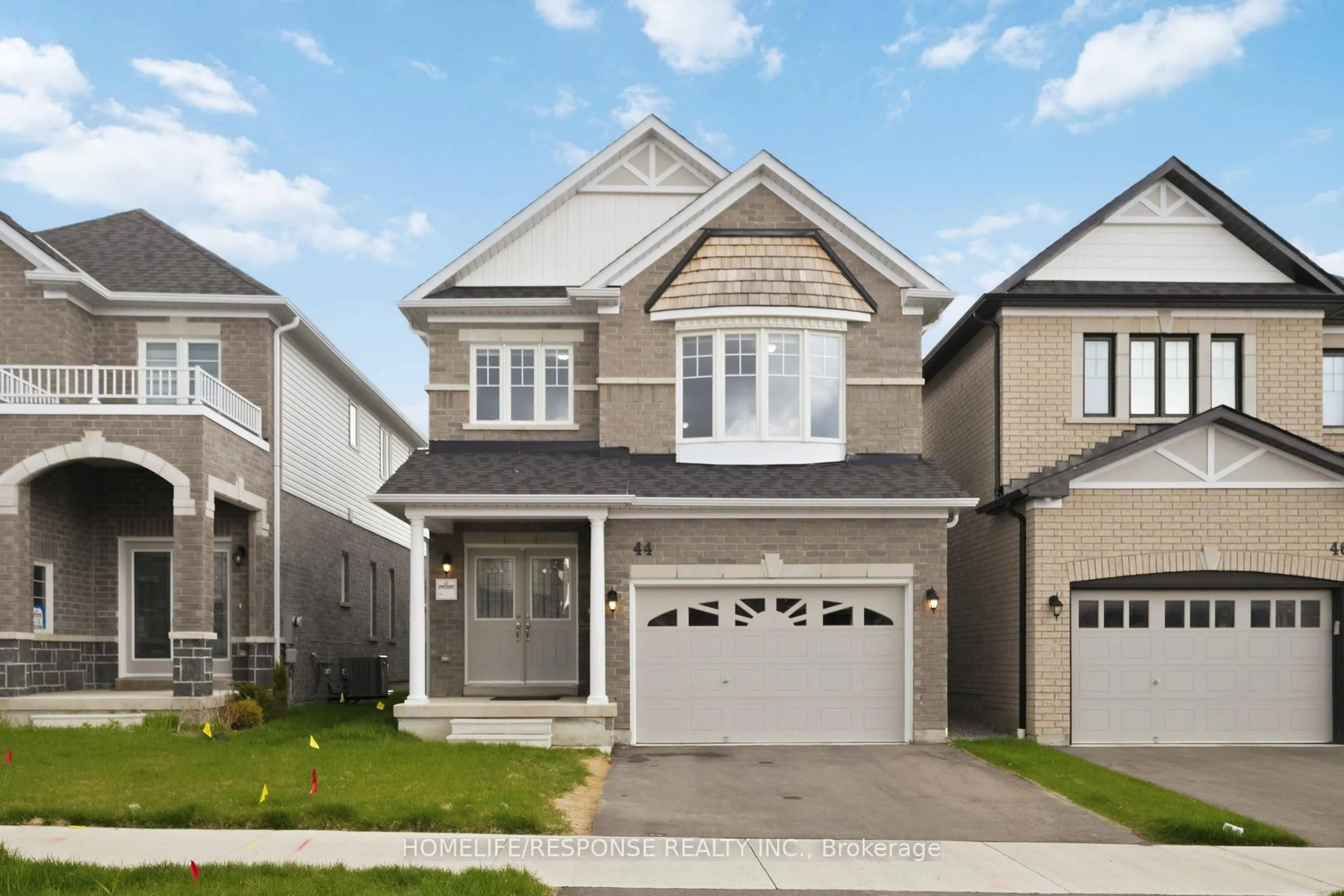 Home with vinyl exterior material, street for 44 Denny St, Ajax Ontario L1Z 0C6