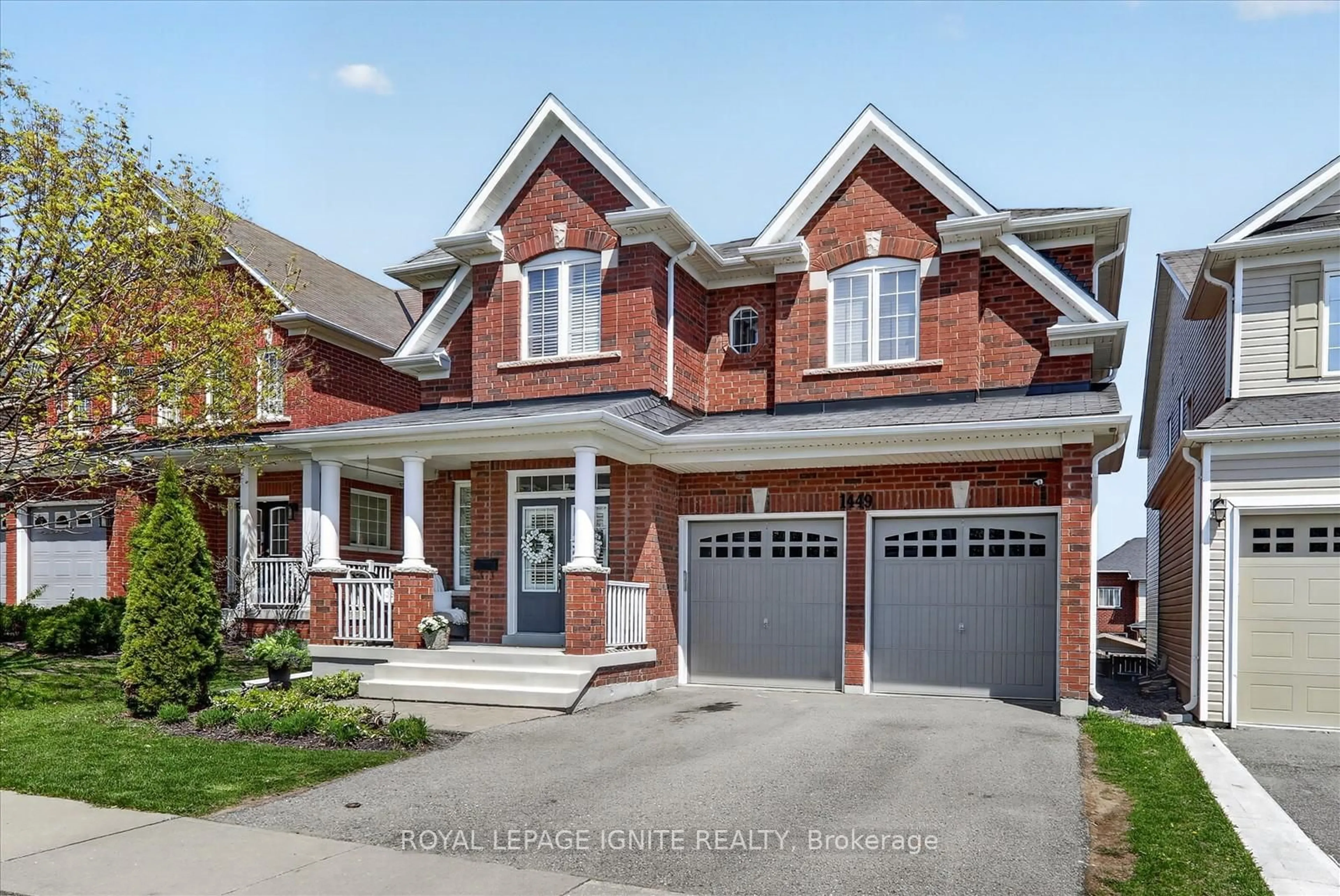 Home with brick exterior material, street for 1449 Arborwood Dr, Oshawa Ontario L1K 2Y5