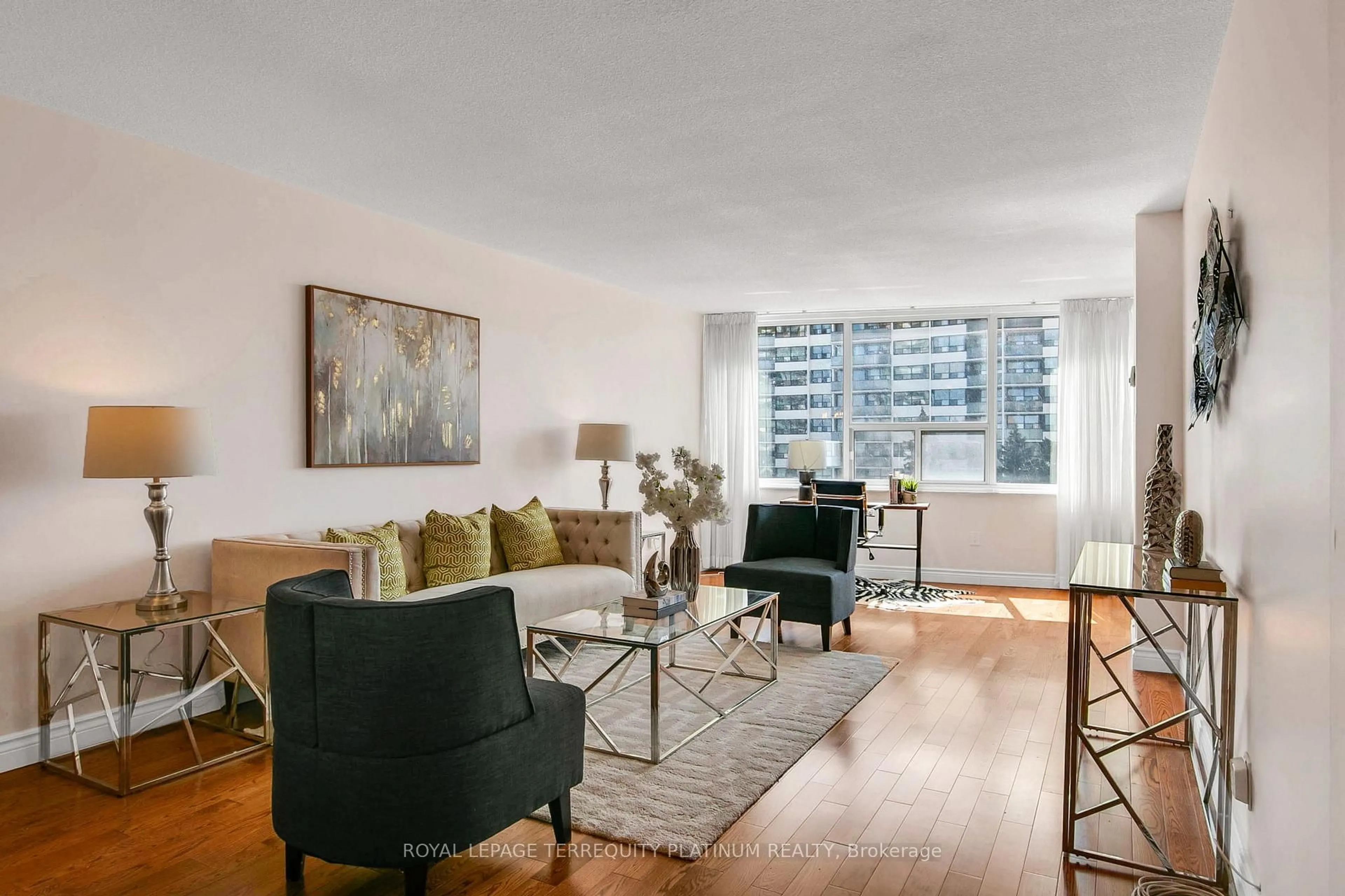 Living room with furniture, unknown for 65 Huntingdale Blvd #602, Toronto Ontario M1W 2P1
