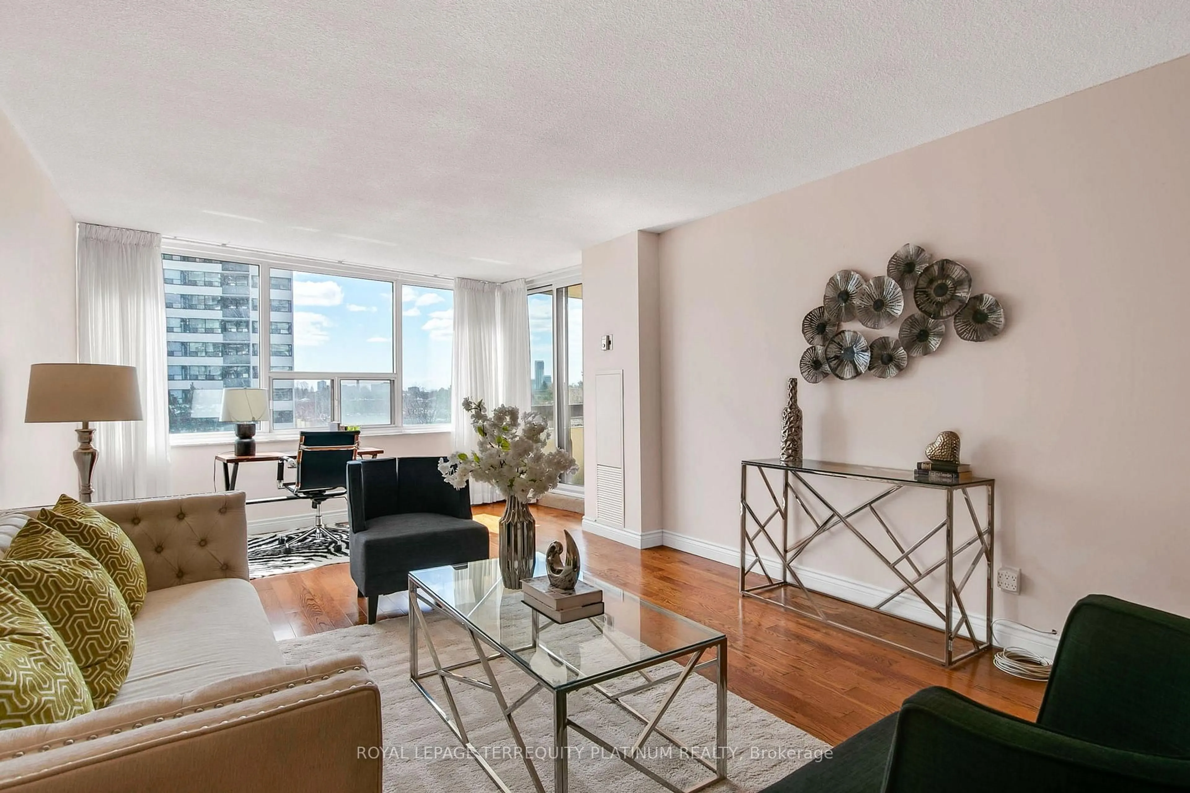 Living room with furniture, unknown for 65 Huntingdale Blvd #602, Toronto Ontario M1W 2P1