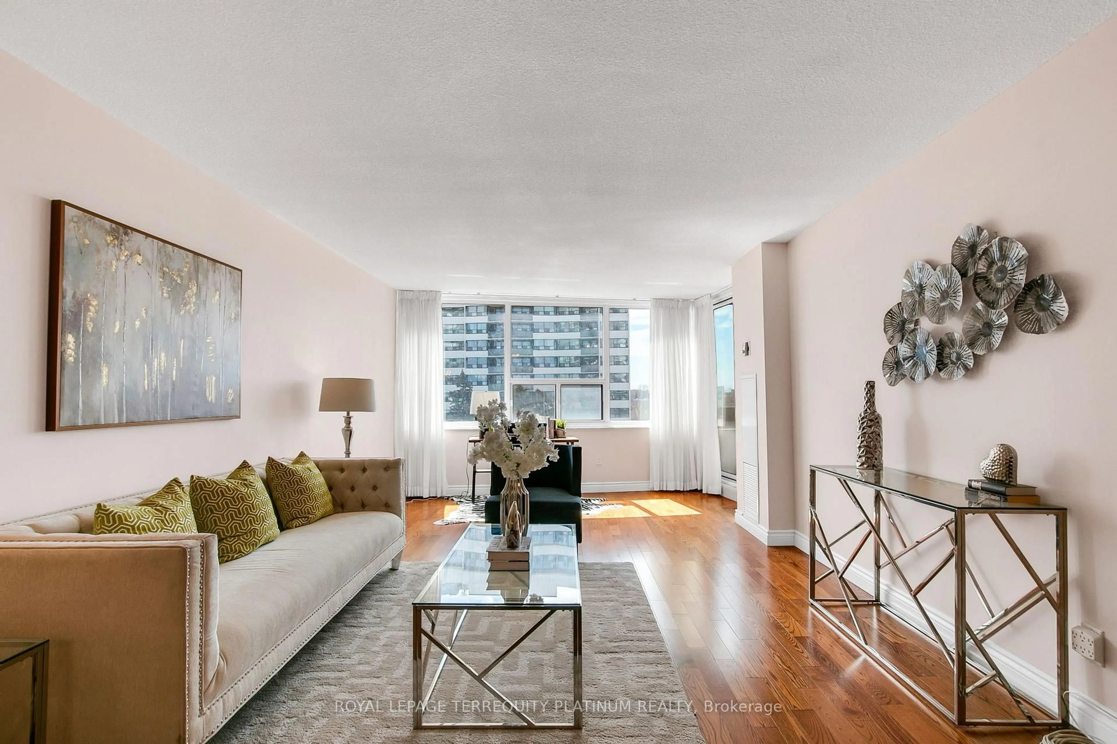 Living room with furniture, unknown for 65 Huntingdale Blvd #602, Toronto Ontario M1W 2P1