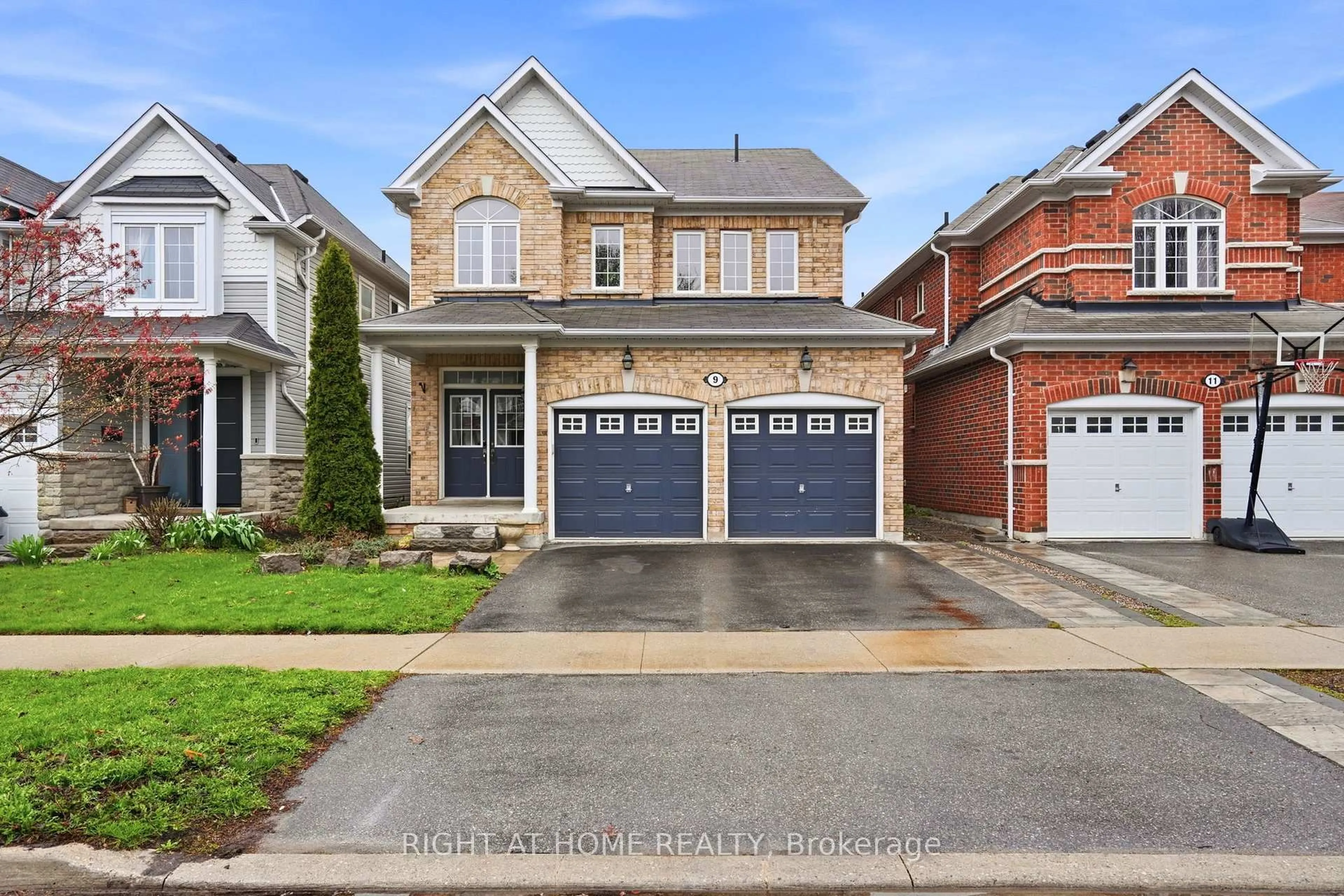 Home with brick exterior material, street for 9 Shrewsbury Dr, Whitby Ontario L1M 0C9