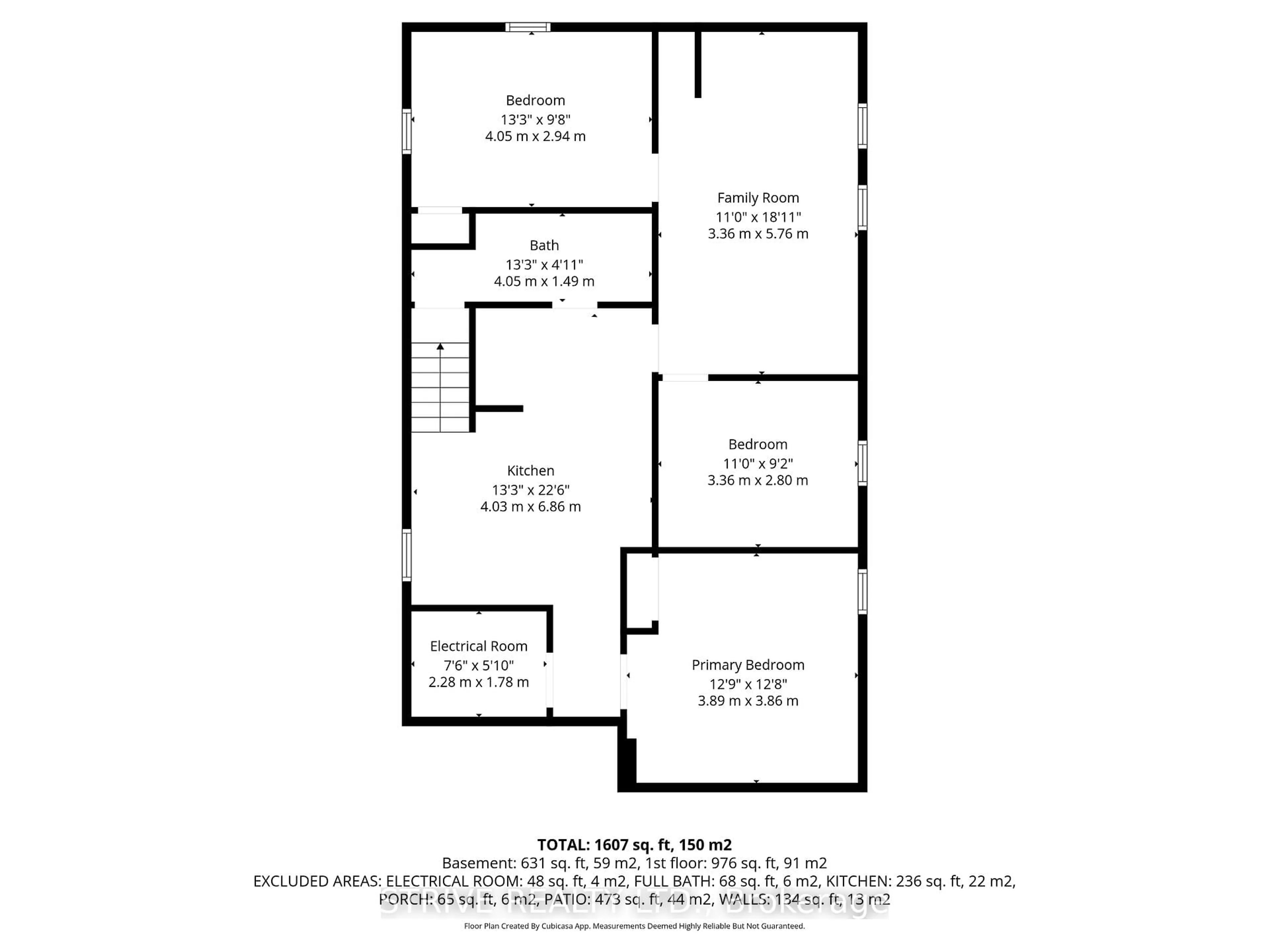 Floor plan for 711 Central Park Blvd, Oshawa Ontario L1G 6A8
