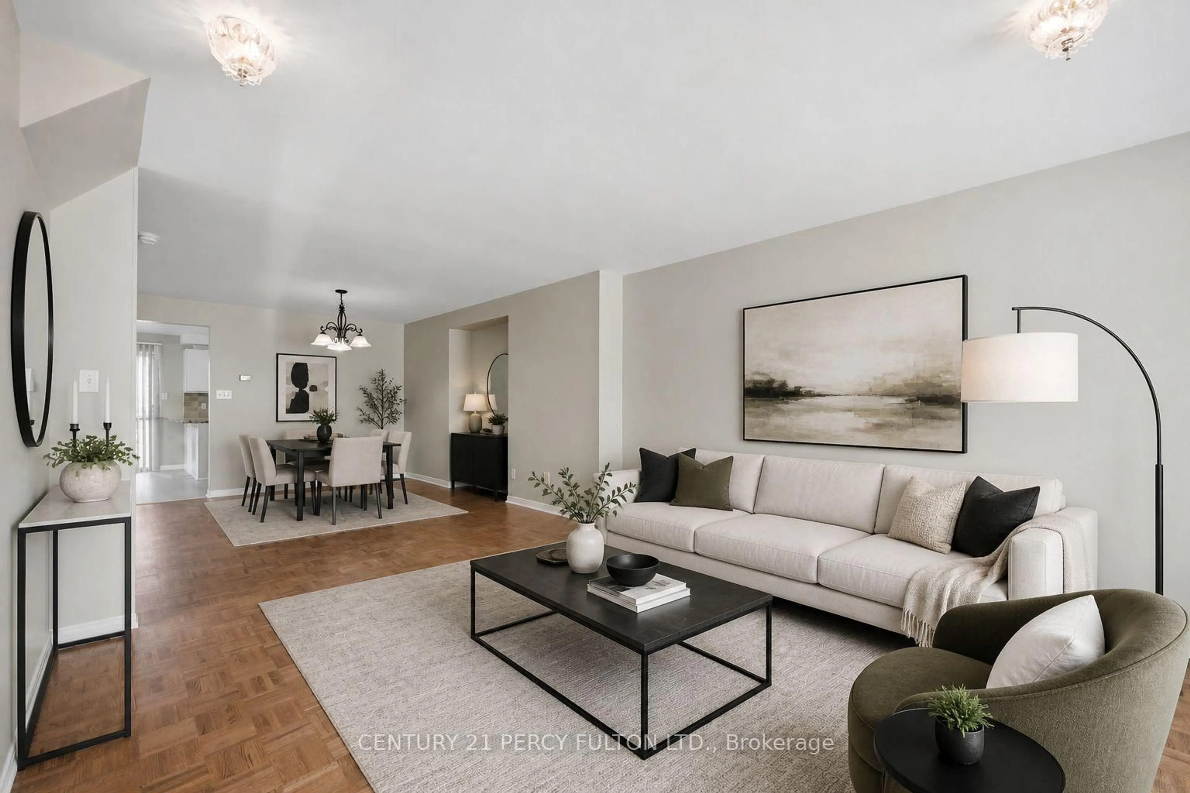 Living room with furniture, unknown for 3680 Brimley Rd #18, Toronto Ontario M1V 5K7