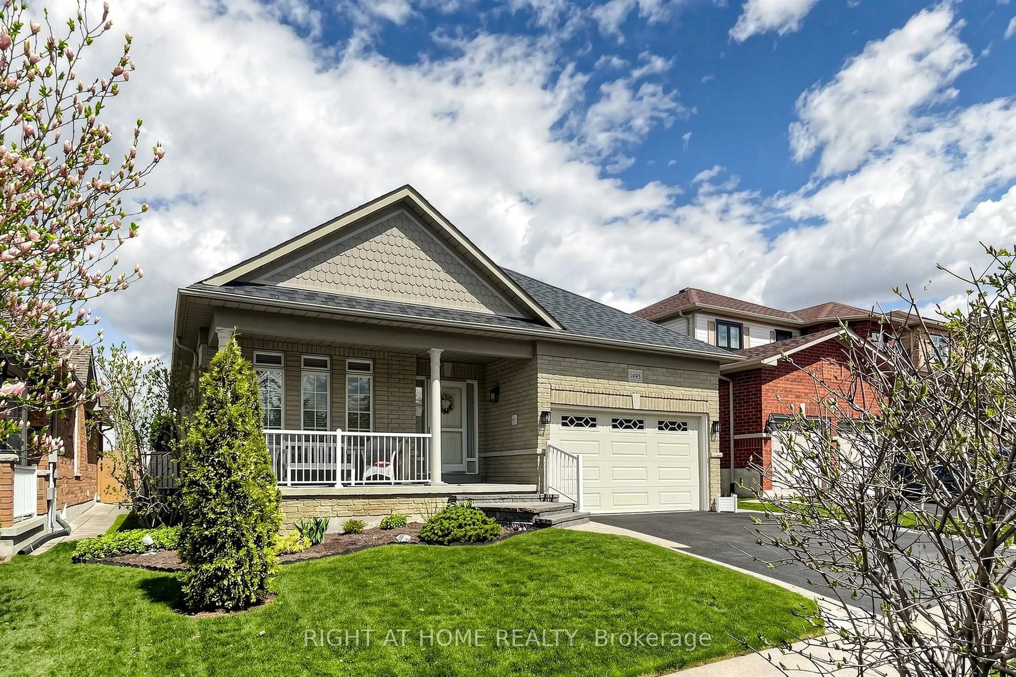 Home with brick exterior material, street for 1495 Greenvalley Tr, Oshawa Ontario L1K 2N5