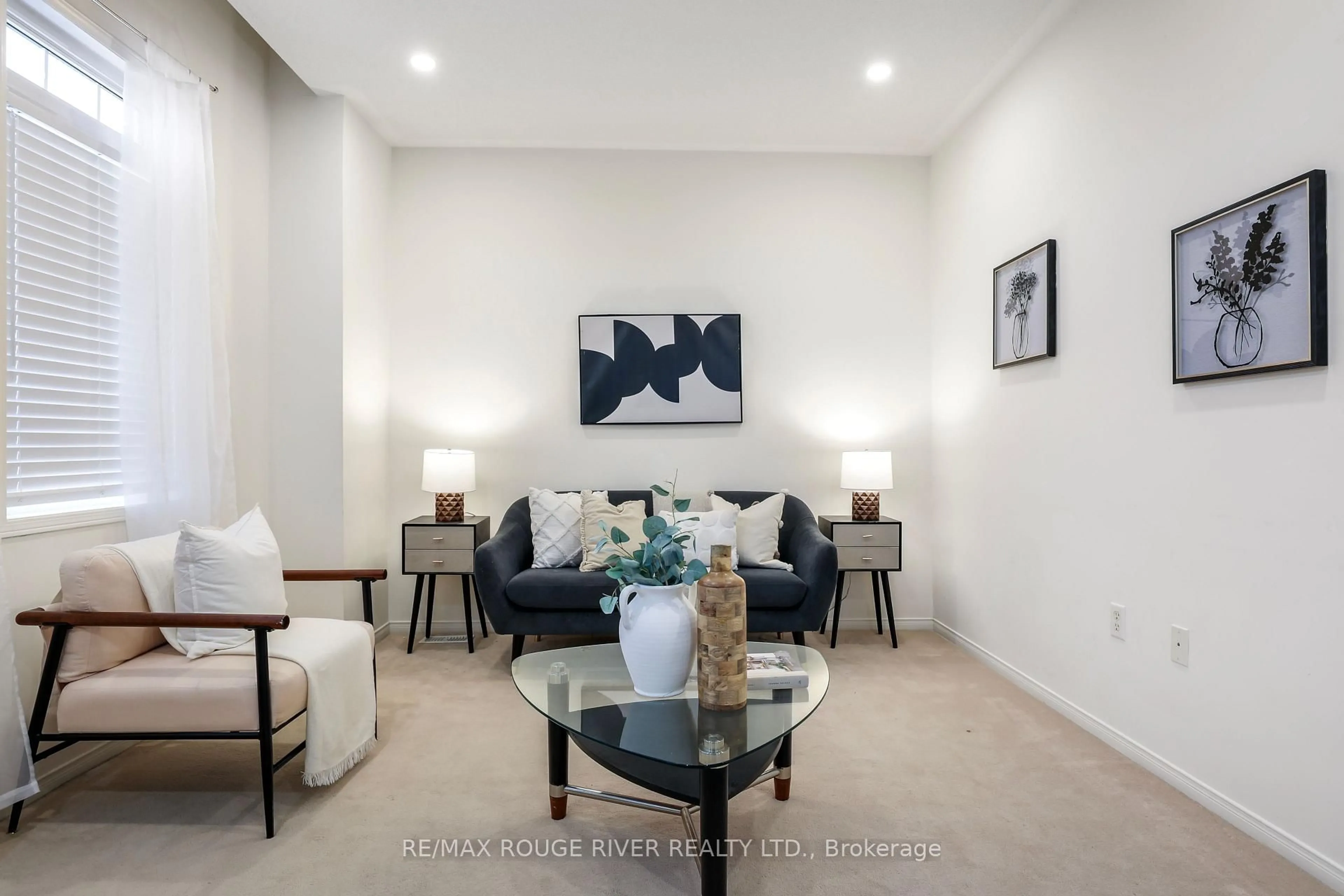 Living room with furniture, unknown for 14 Clapperton Dr, Ajax Ontario L1T 4X9