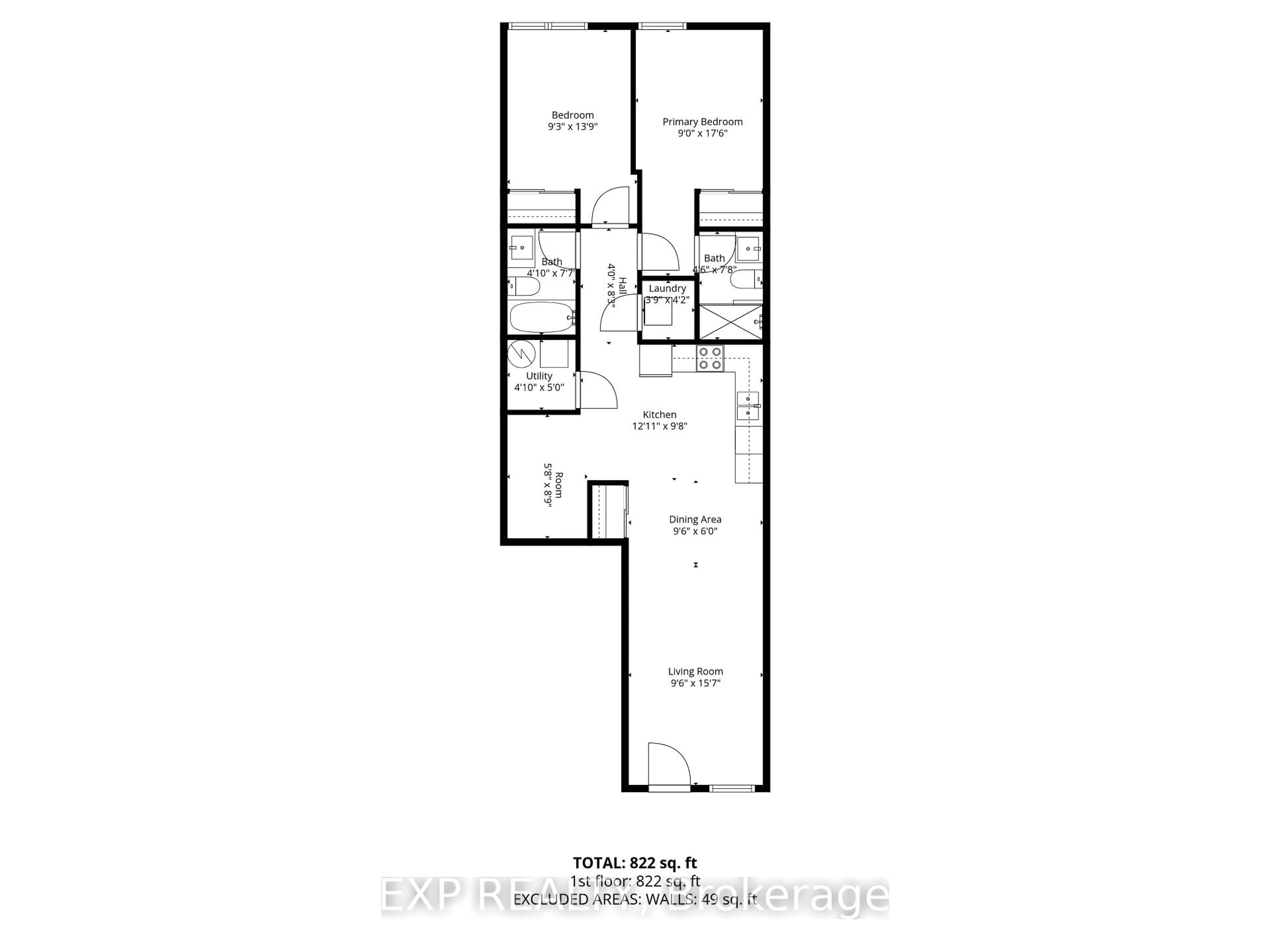Floor plan for 8825 Sheppard Ave #101, Toronto Ontario M1B 0E3