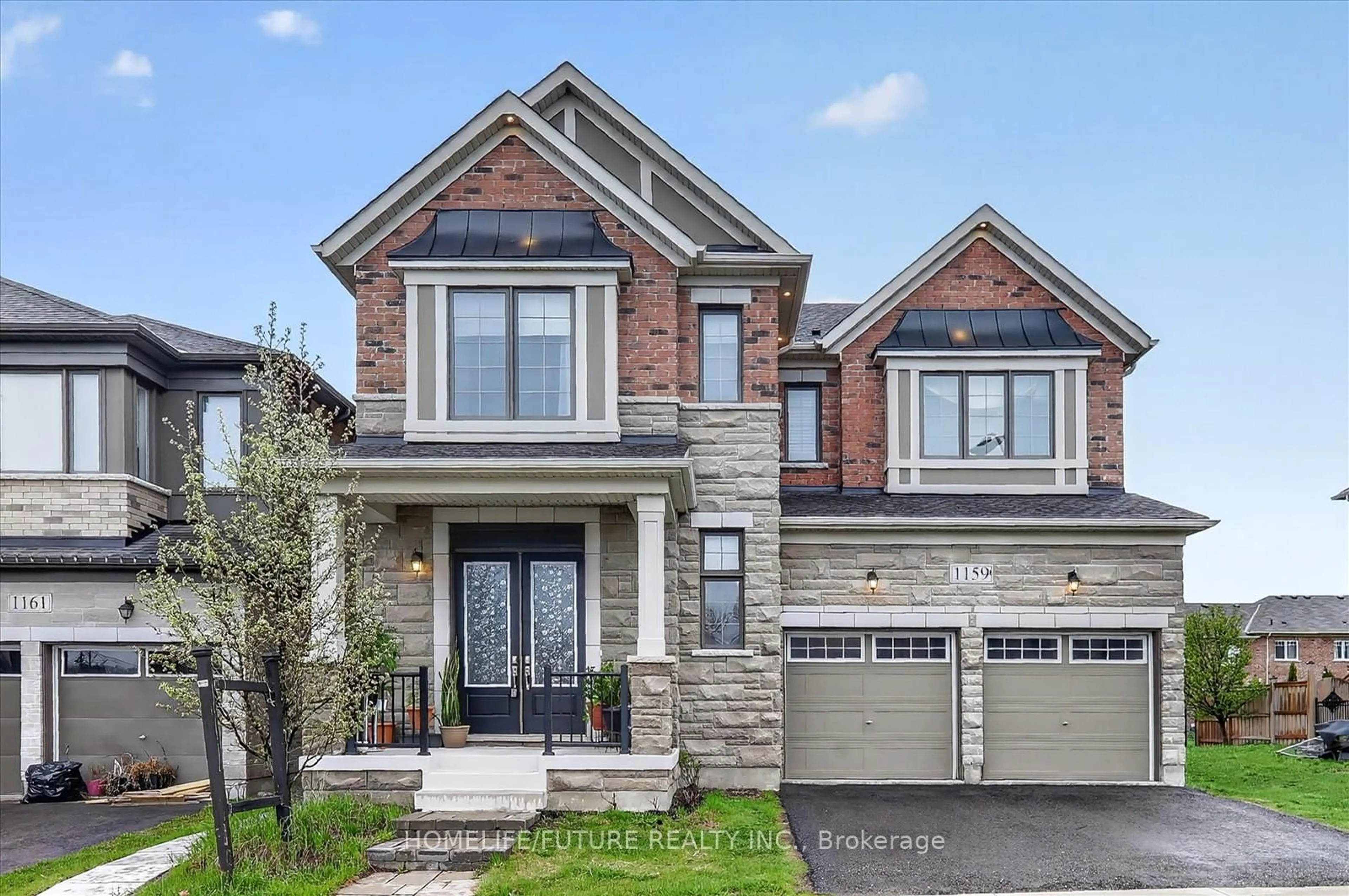 Home with brick exterior material, street for 1159 Dragonfly Ave, Pickering Ontario L1X 0G1