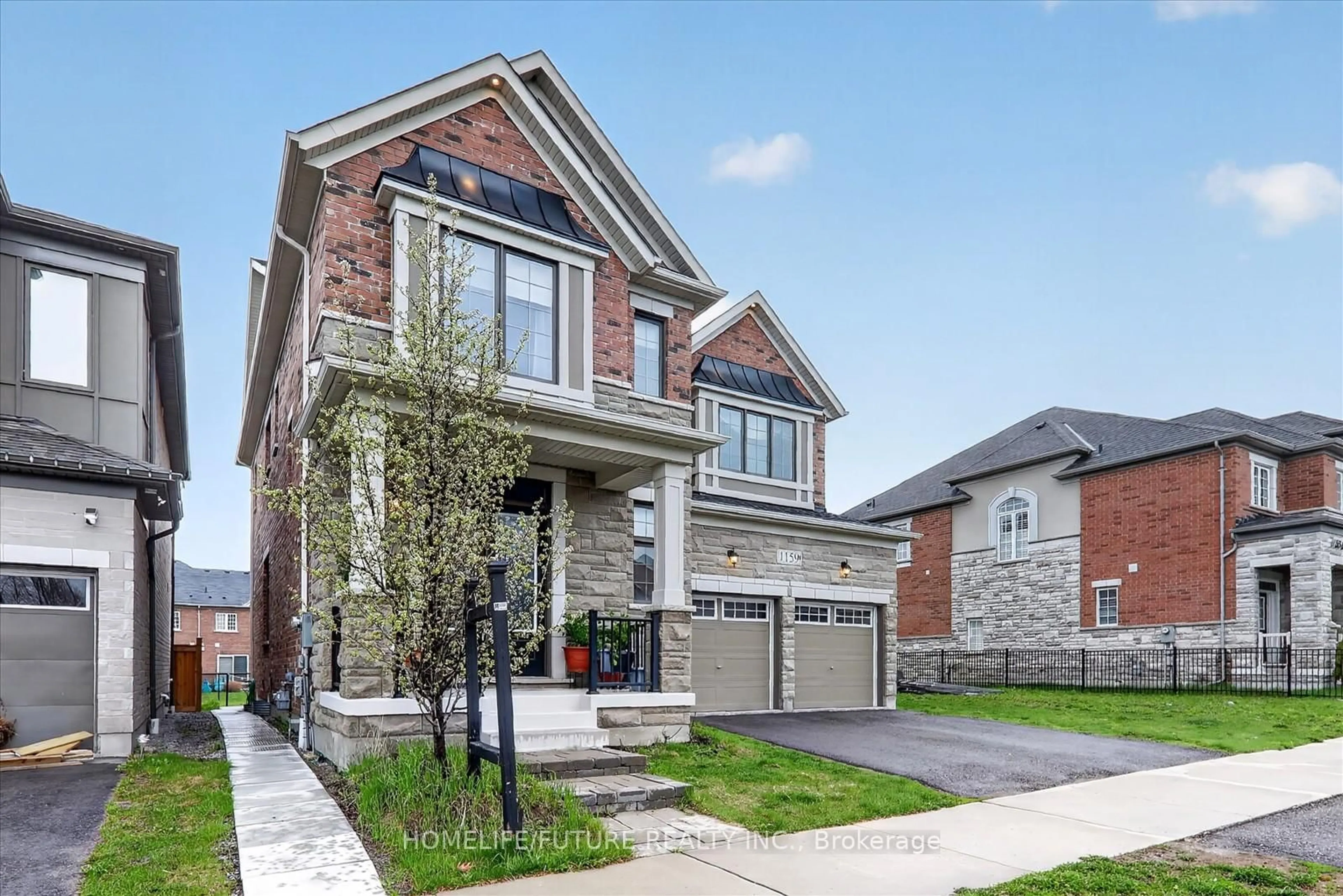 Home with brick exterior material, street for 1159 Dragonfly Ave, Pickering Ontario L1X 0G1