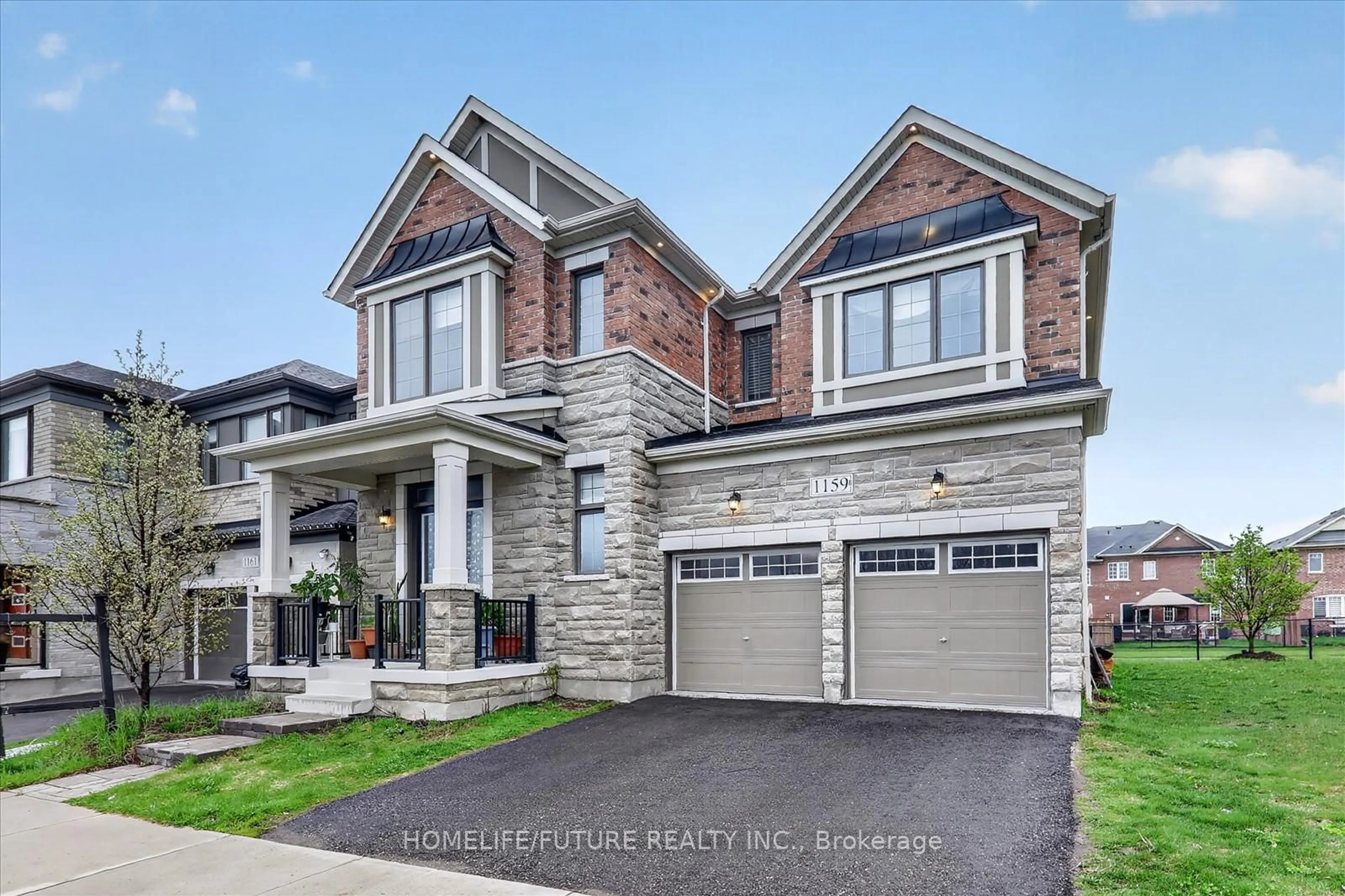 Home with brick exterior material, street for 1159 Dragonfly Ave, Pickering Ontario L1X 0G1