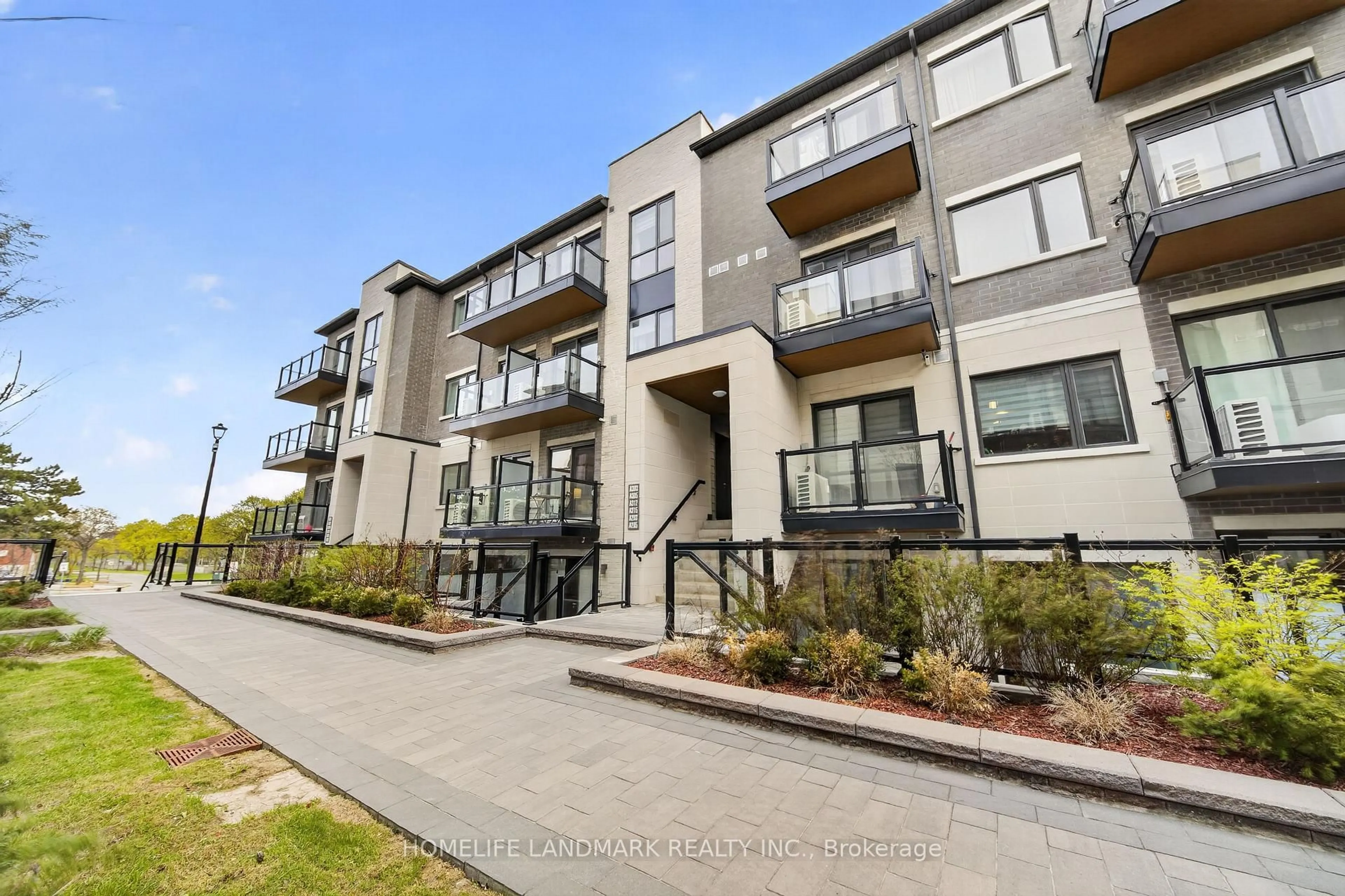 A pic from outside/outdoor area/front of a property/back of a property/a pic from drone, unknown for 3453 Victoria Park Ave #A203, Toronto Ontario M1W 0A9