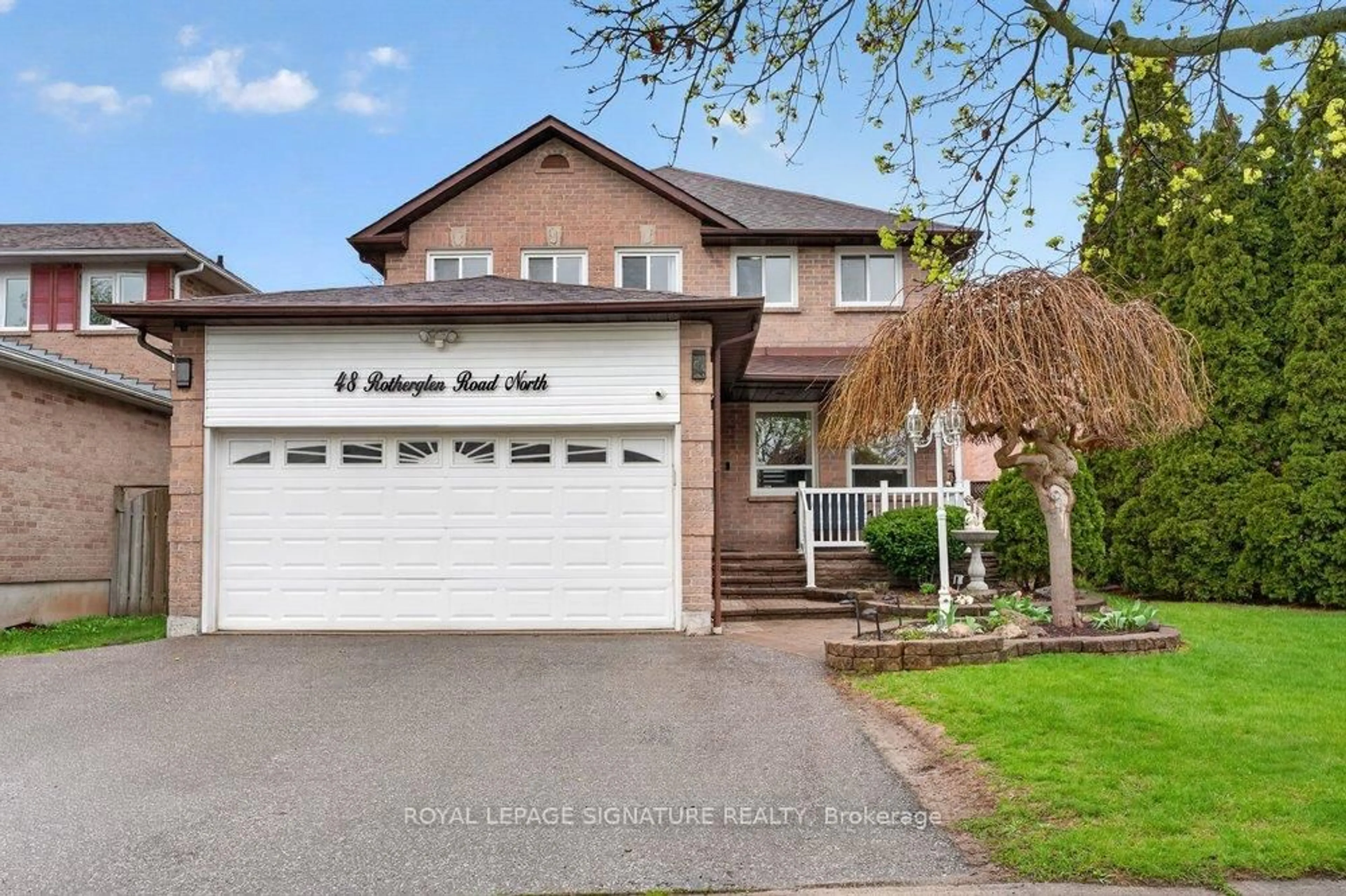 Home with brick exterior material, street for 48 Rotherglen Rd, Ajax Ontario L1T 1T3