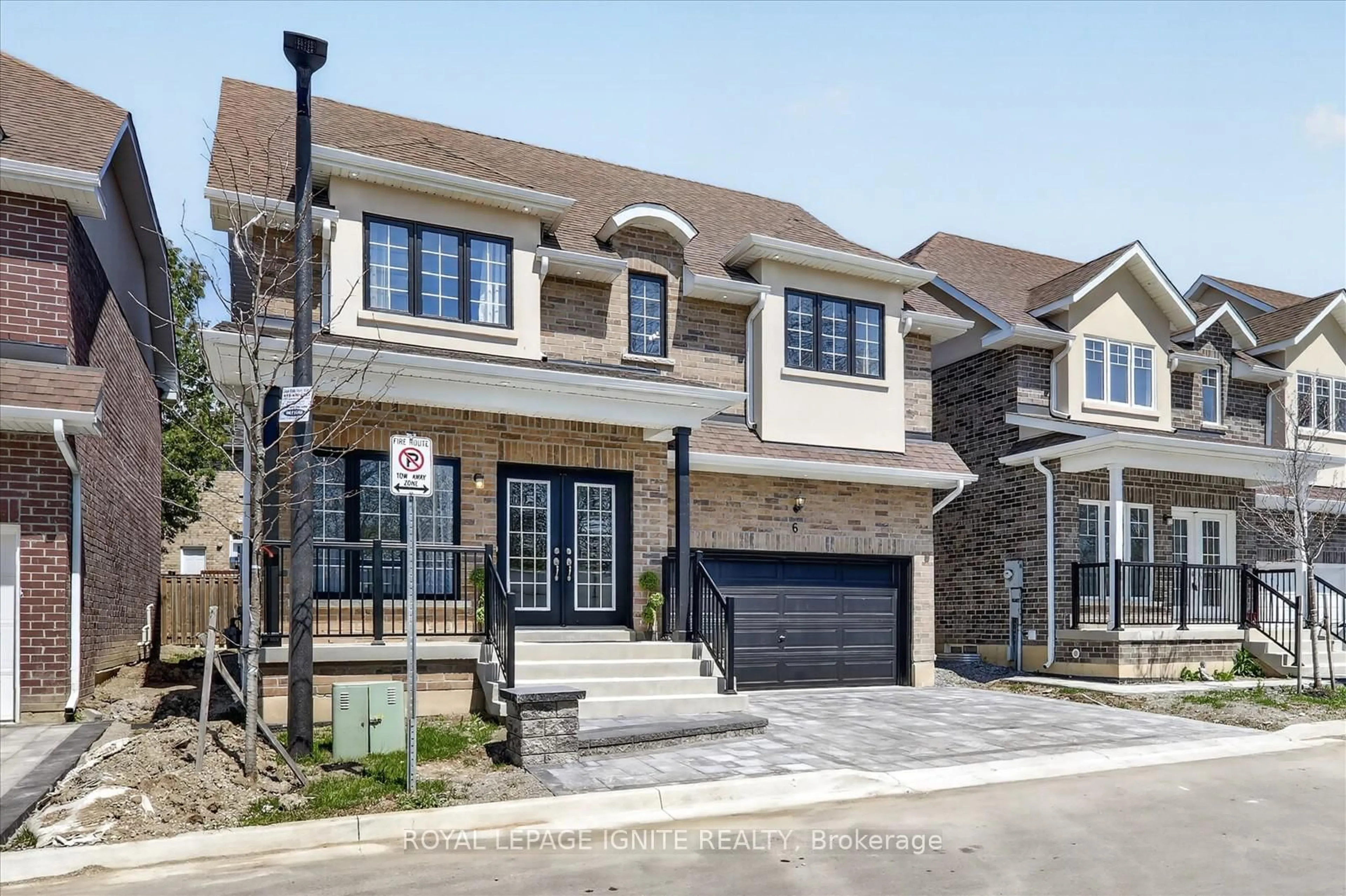 Home with brick exterior material, street for 1741 Fairport Rd #6, Pickering Ontario L1V 1S9