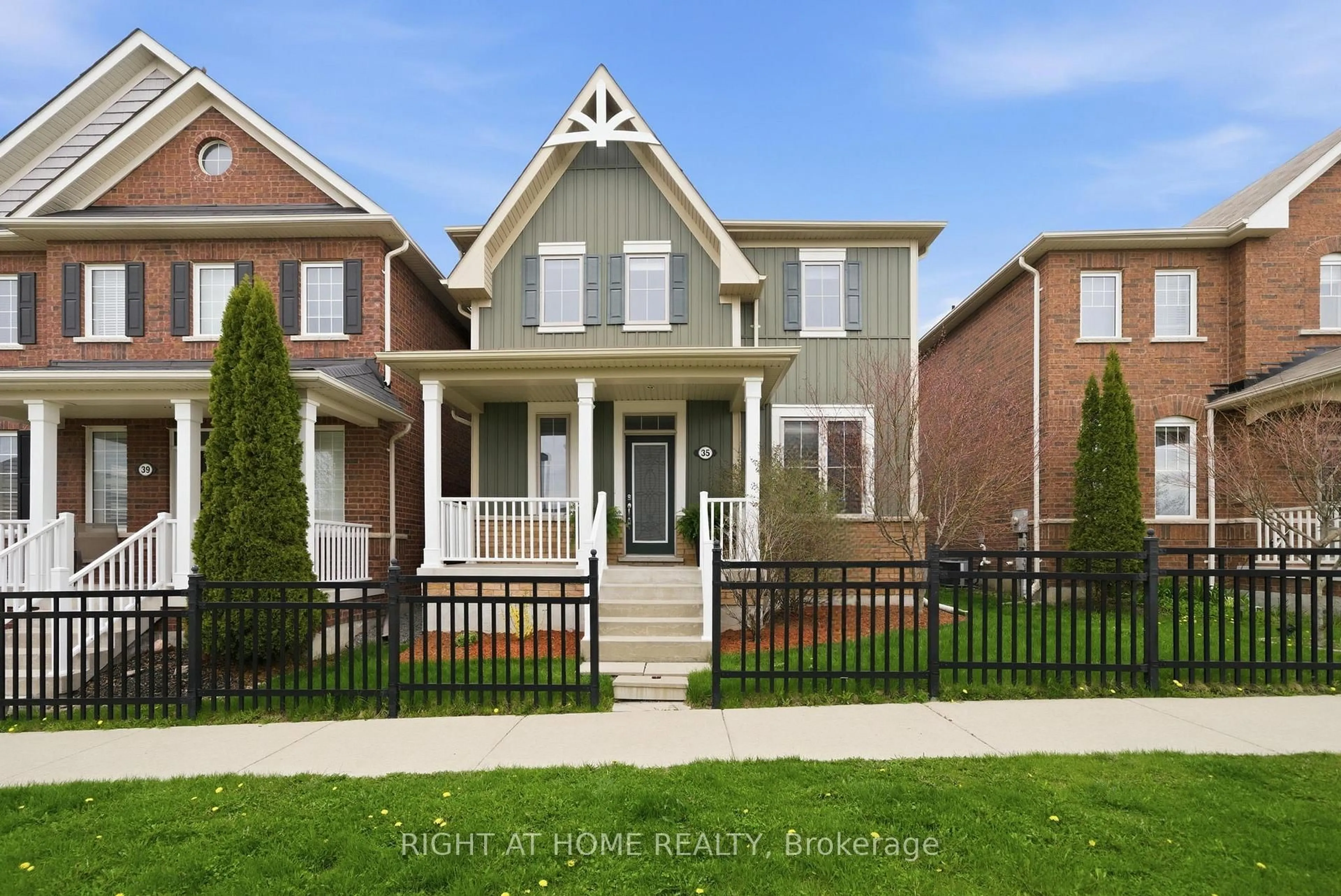 Home with brick exterior material, street for 35 Gough Lane, Clarington Ontario L1C 0P8