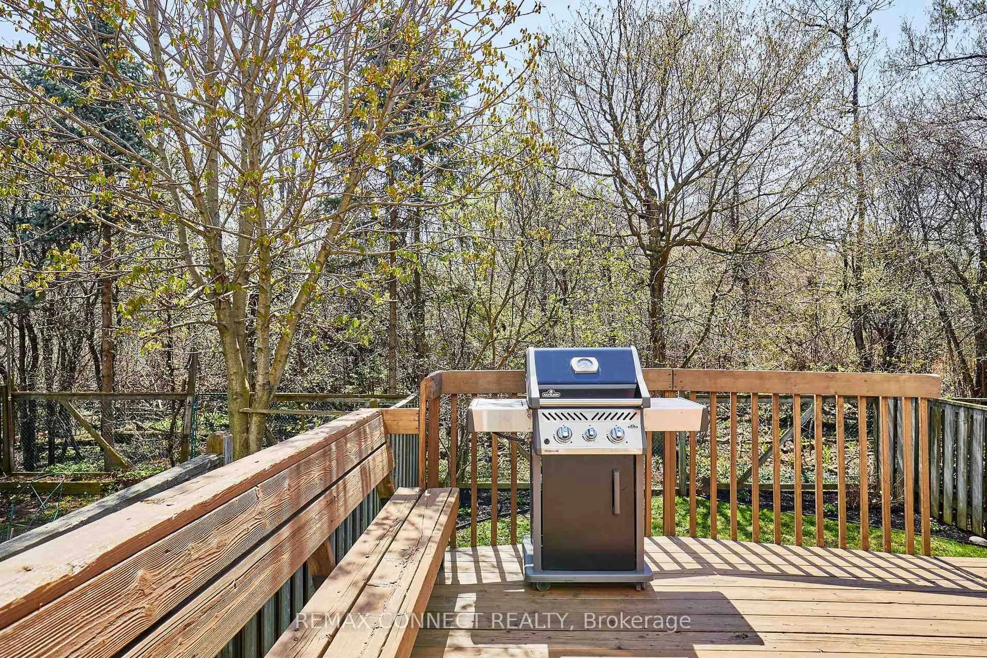 Patio, forest/trees view for 72 Stuart Rd, Clarington Ontario L1E 1Y9