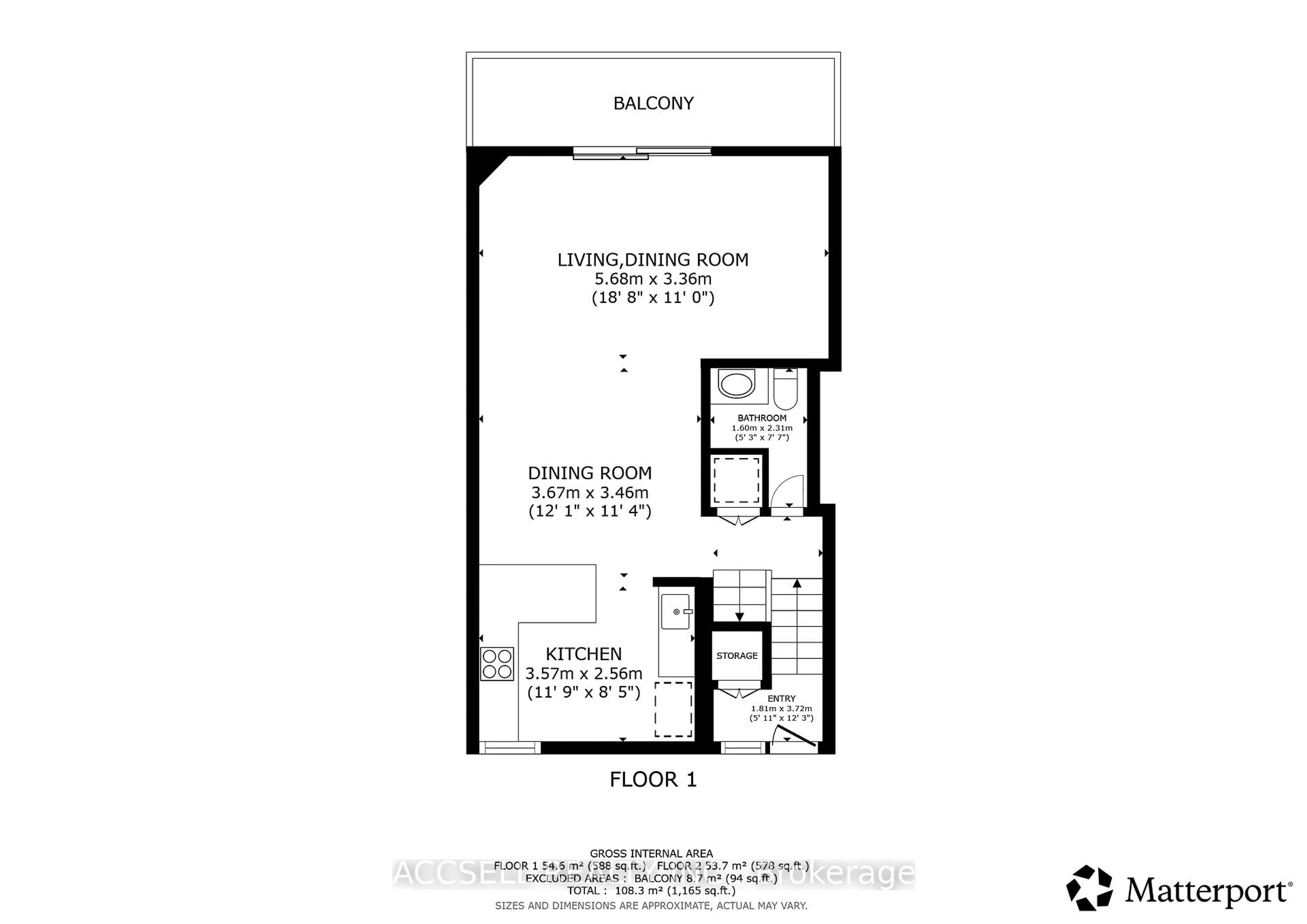 Floor plan for 50 Scarborough Golf Club Rd #159, Toronto Ontario M1M 3T5