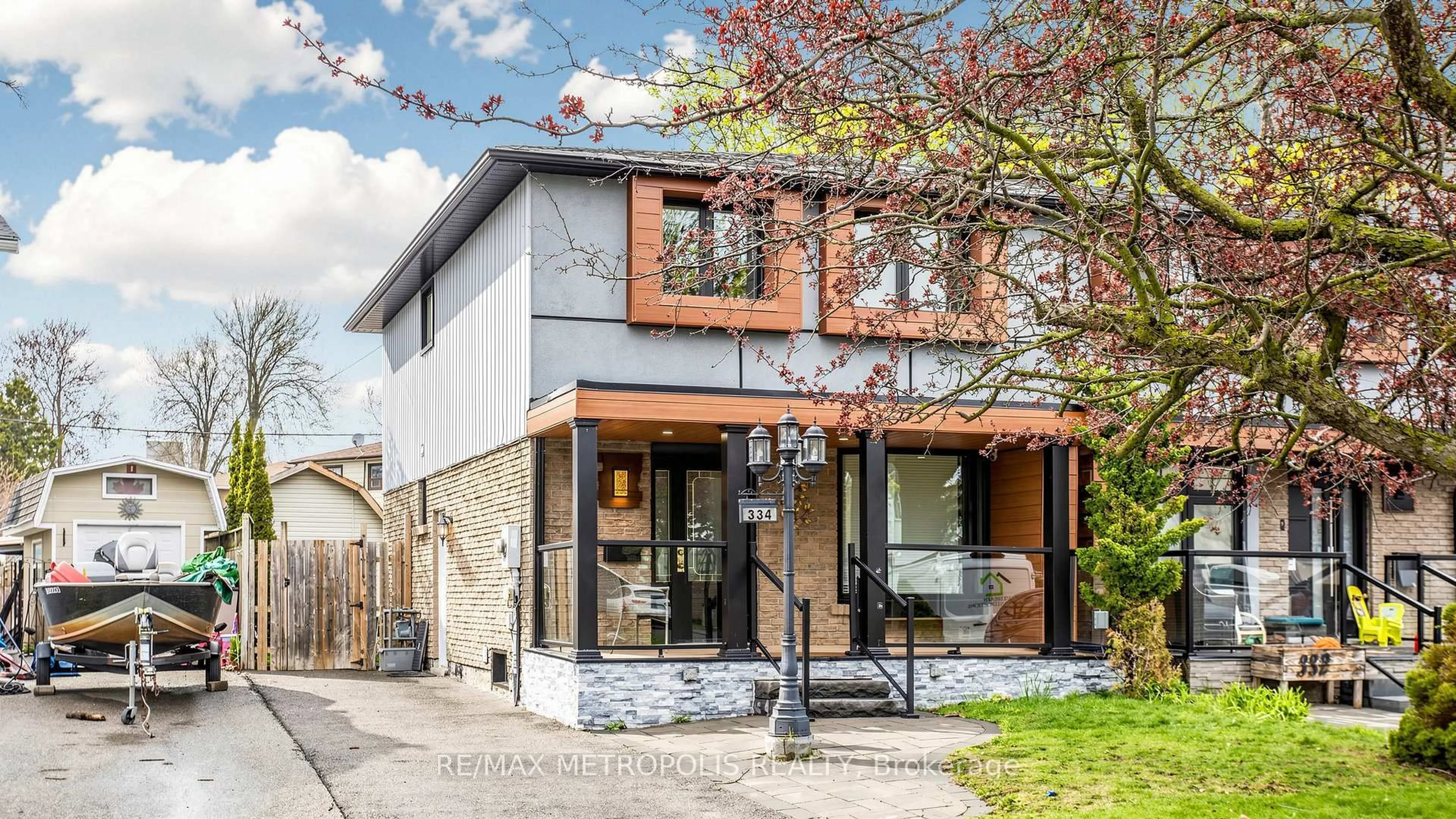 Home with brick exterior material, street for 334 Killarney Crt, Oshawa Ontario L1J 6C7