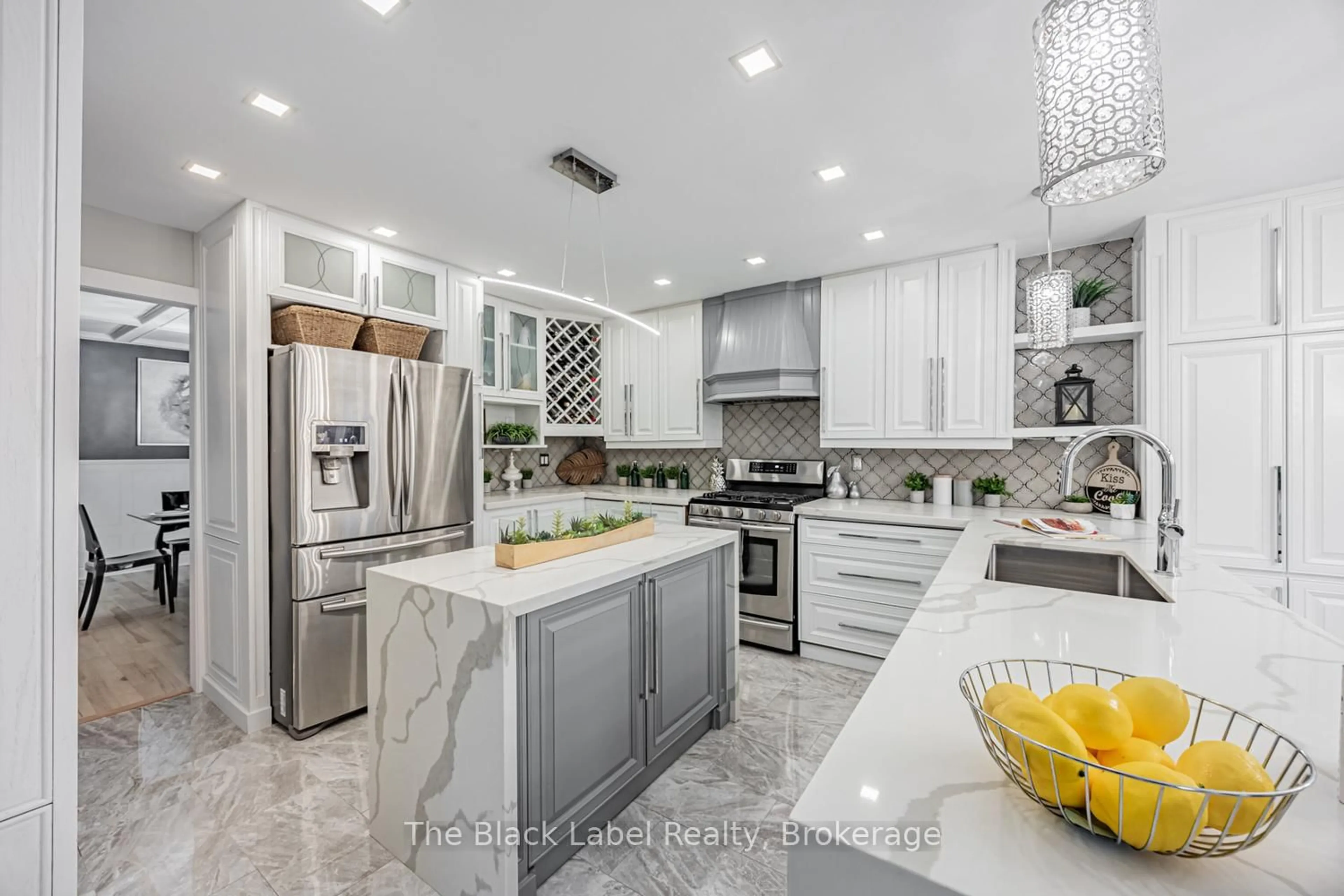 Contemporary kitchen, ceramic/tile floor for 48 Lipton Cres, Whitby Ontario L1R 1W7