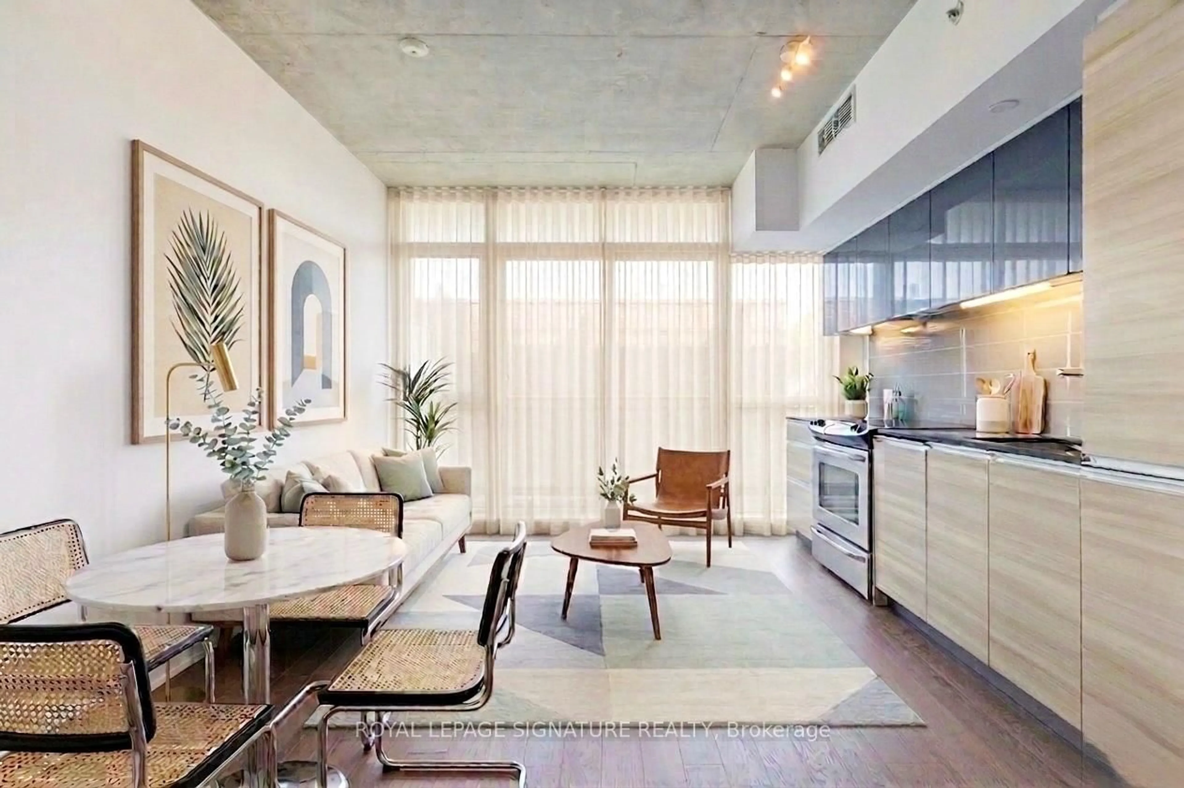 Open concept kitchen, unknown for 1190 Dundas St #406, Toronto Ontario M4M 0C5