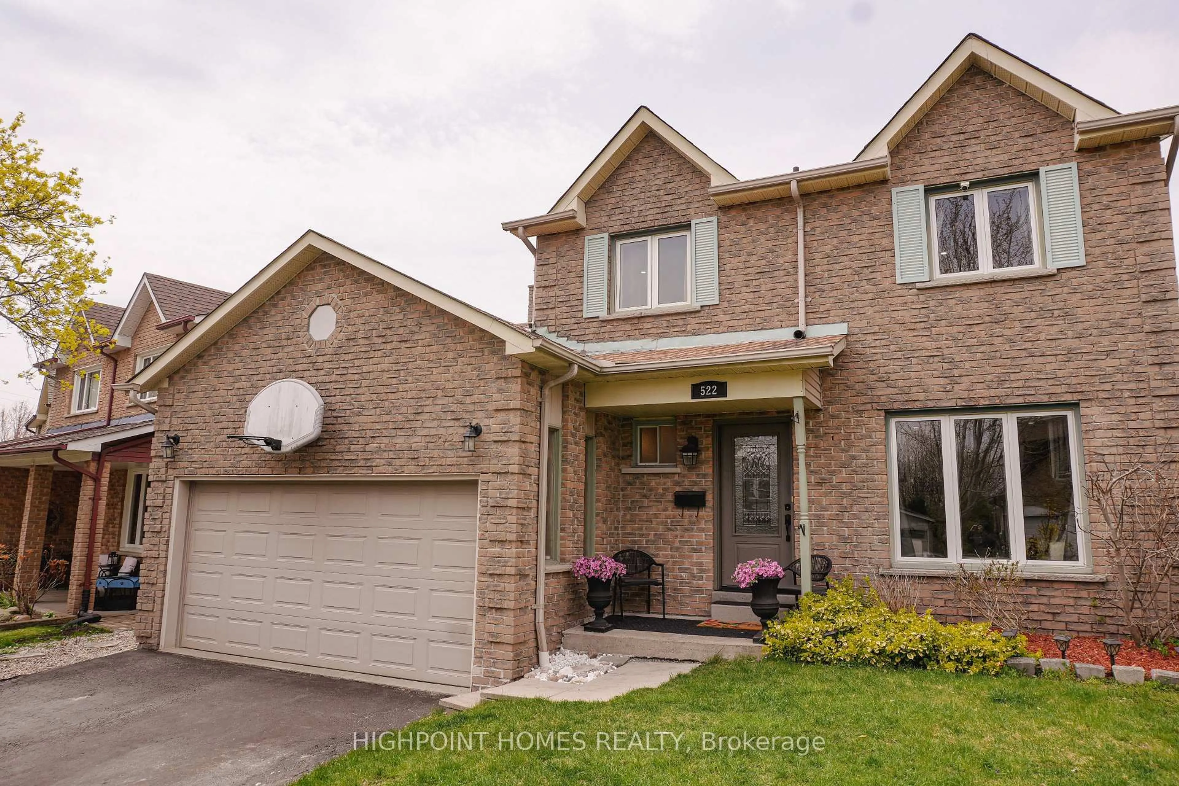 Home with brick exterior material, street for 522 Powell Rd, Whitby Ontario L1N 6Y7