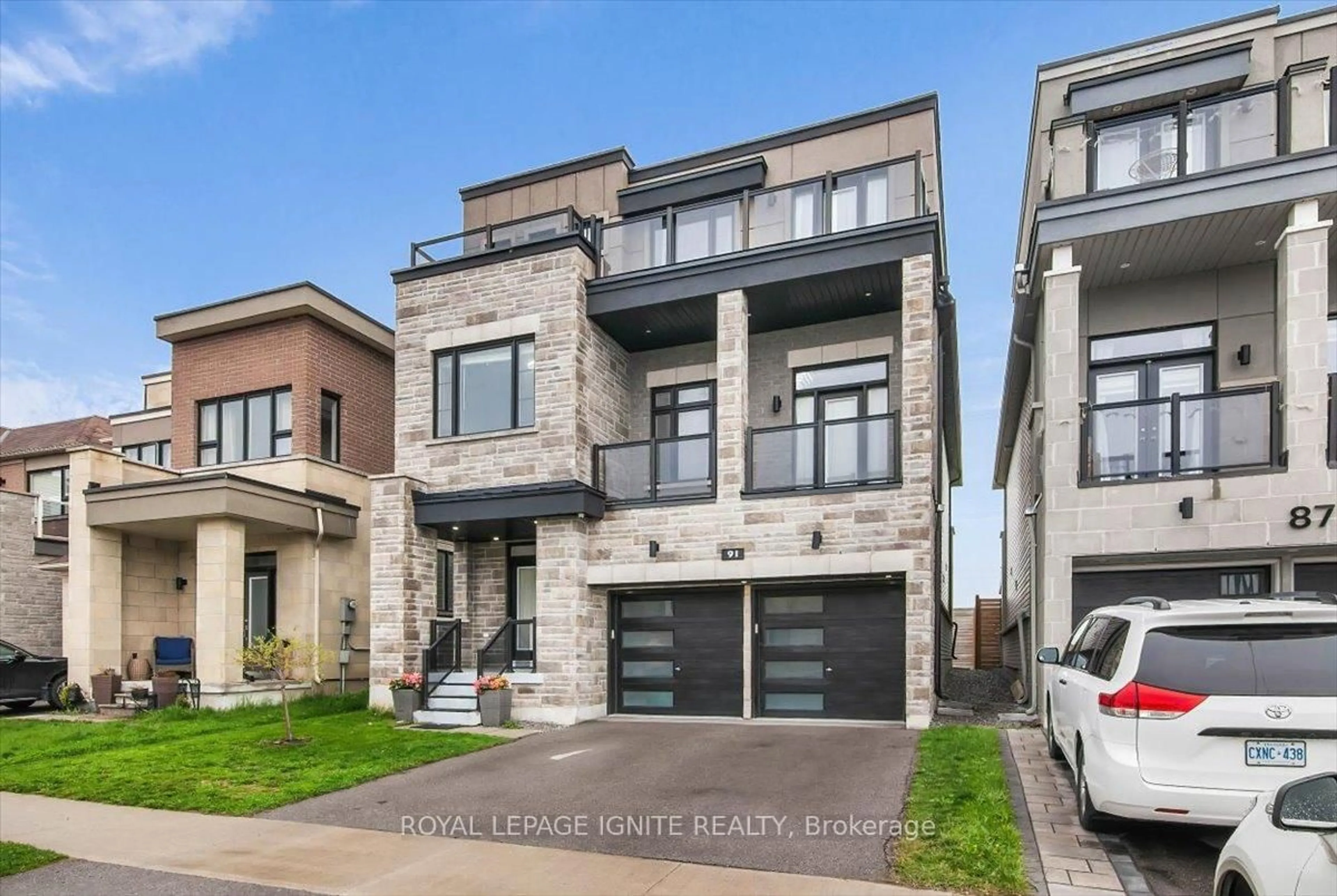 Home with brick exterior material, street for 91 Yacht Dr, Clarington Ontario L1C 4A9