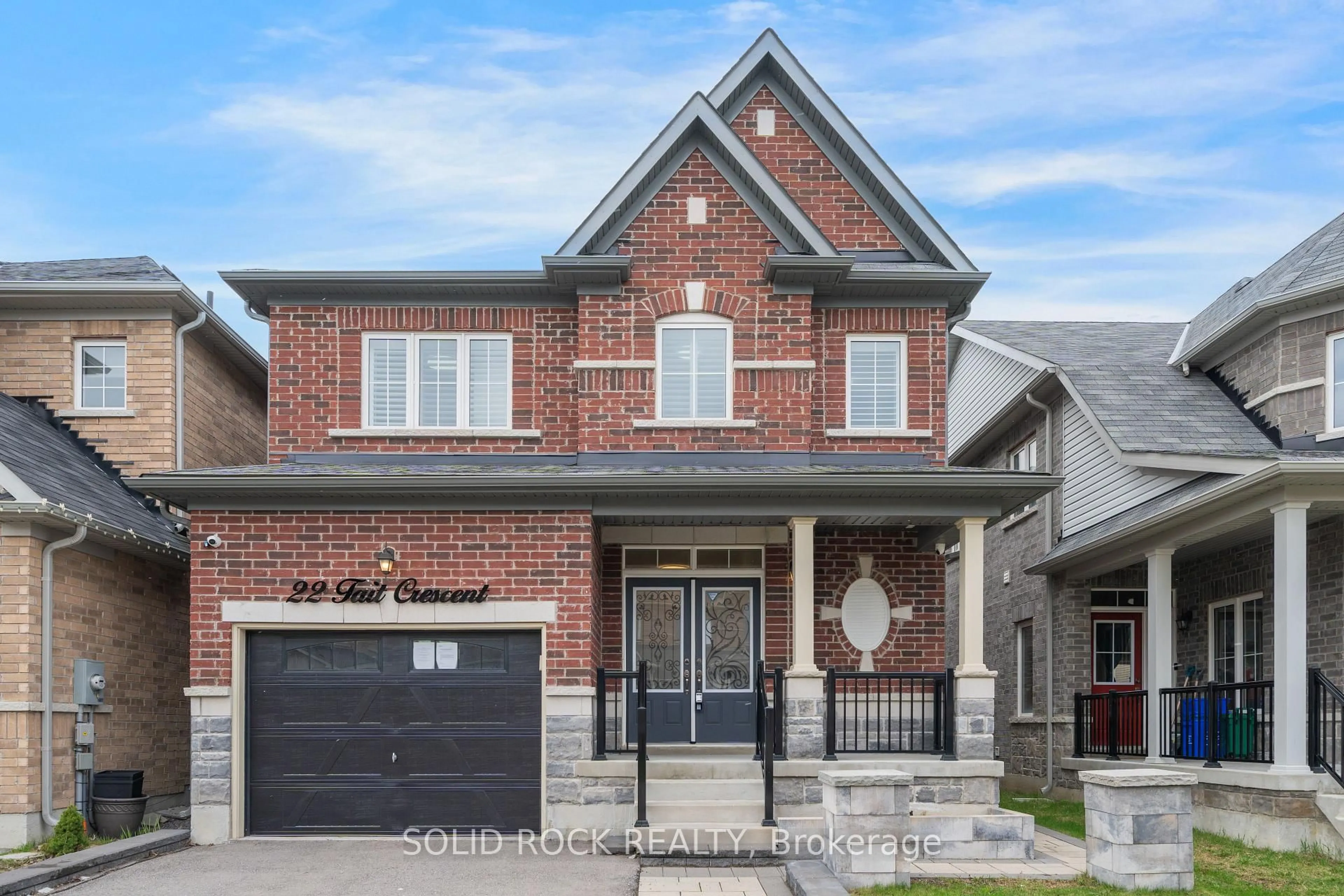 Home with brick exterior material, street for 22 Tait Cres, Clarington Ontario L1C 7G7