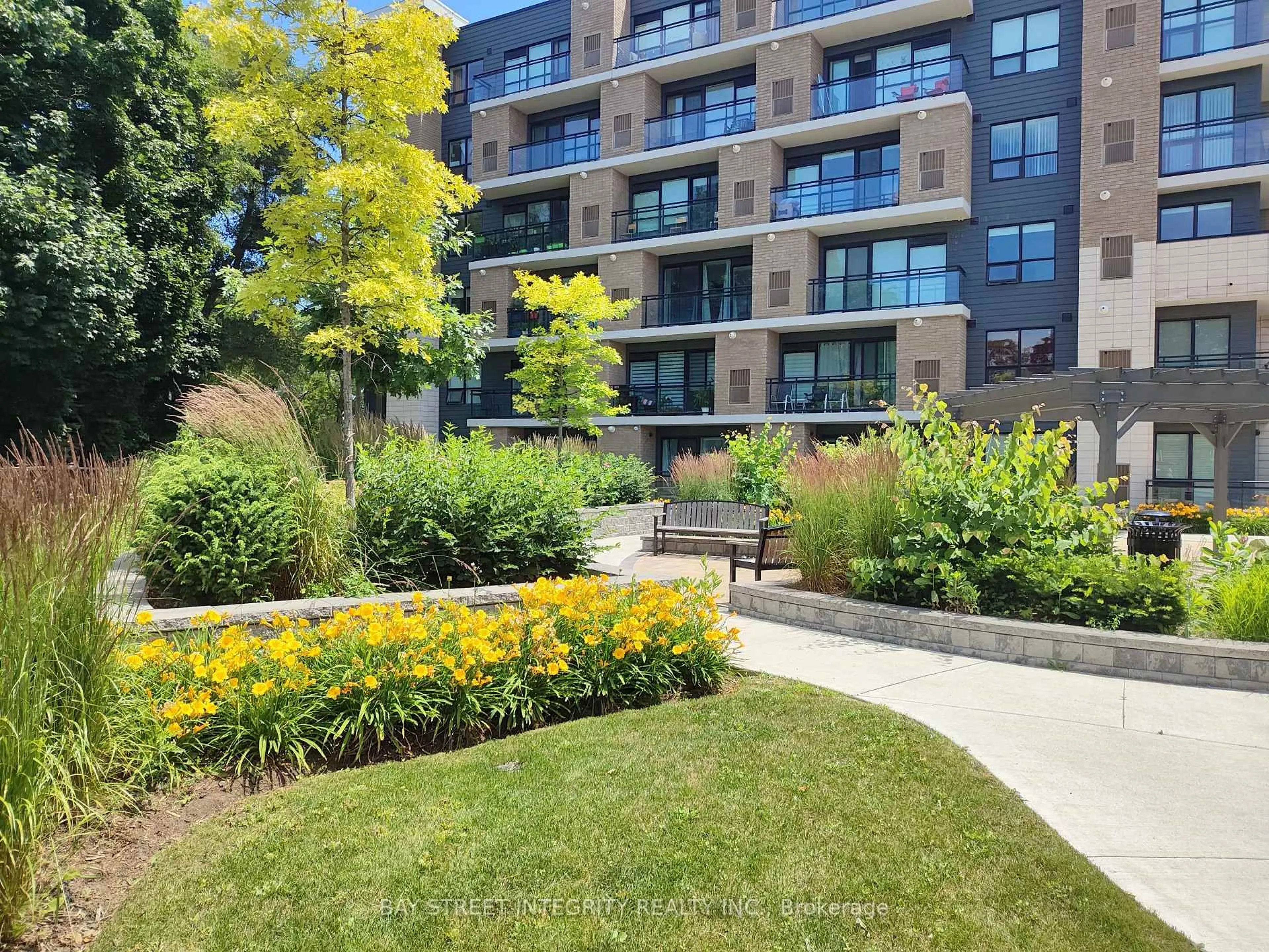 Patio, street for 1 Falaise Rd #201, Toronto Ontario M1E 0B9