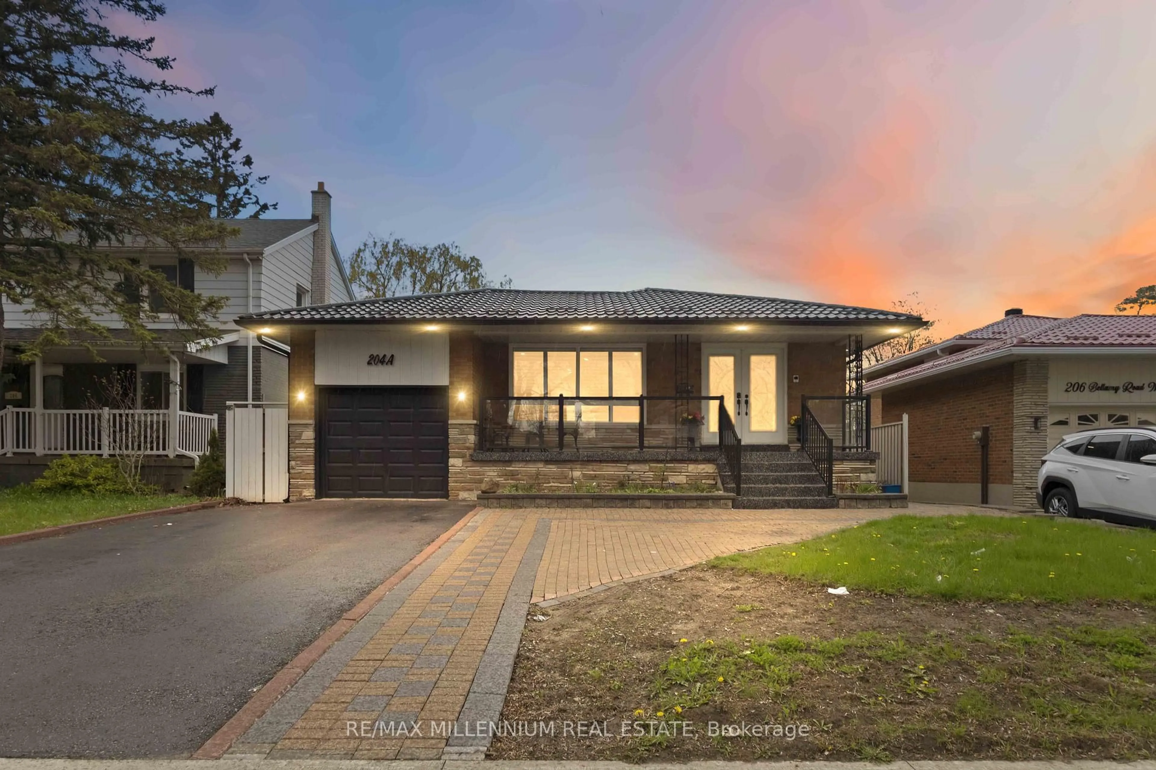 Home with brick exterior material, street for 204A Bellamy Rd, Toronto Ontario M1J 2L6