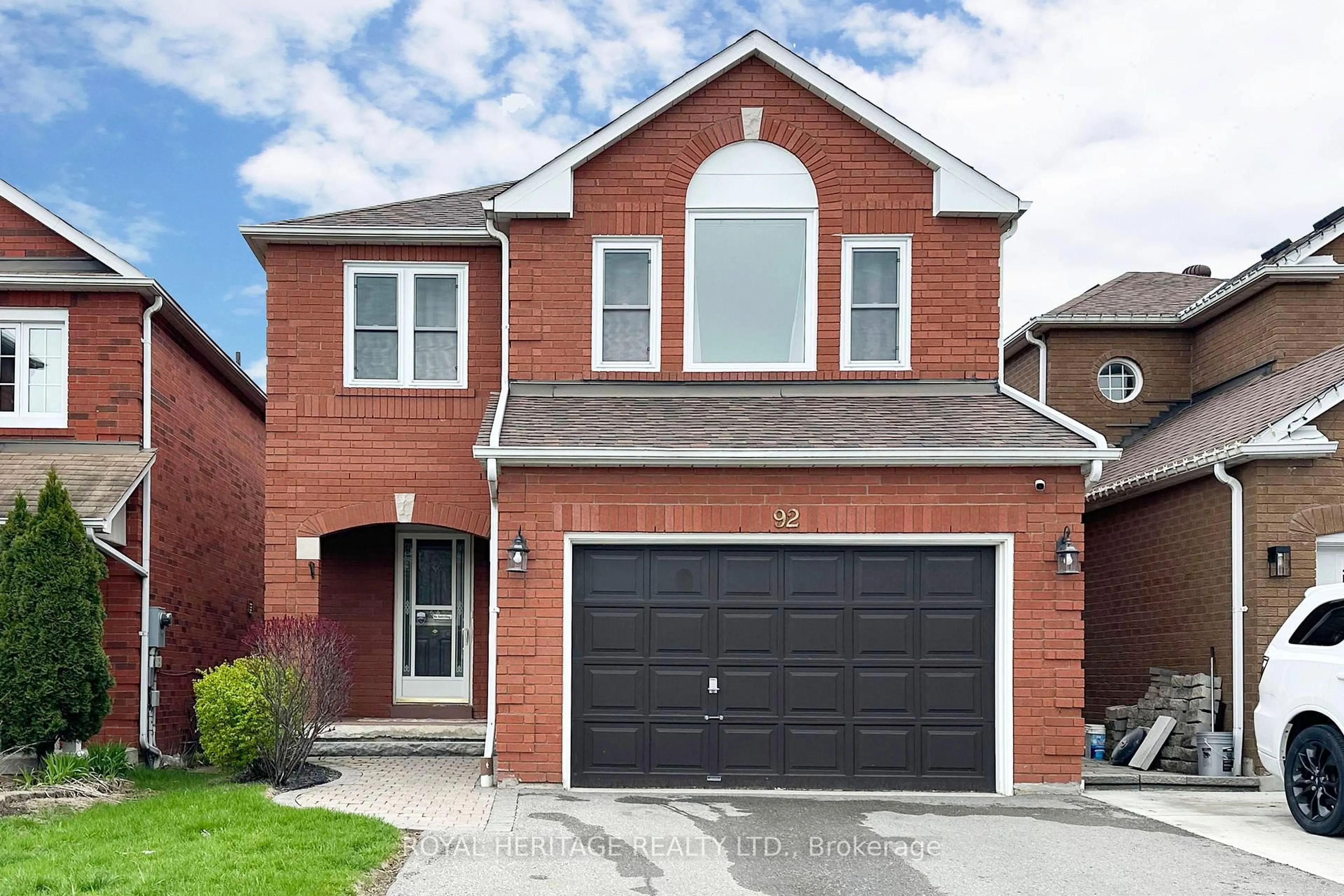 Home with brick exterior material, street for 92 Booth Cres, Ajax Ontario L1Z 1H7