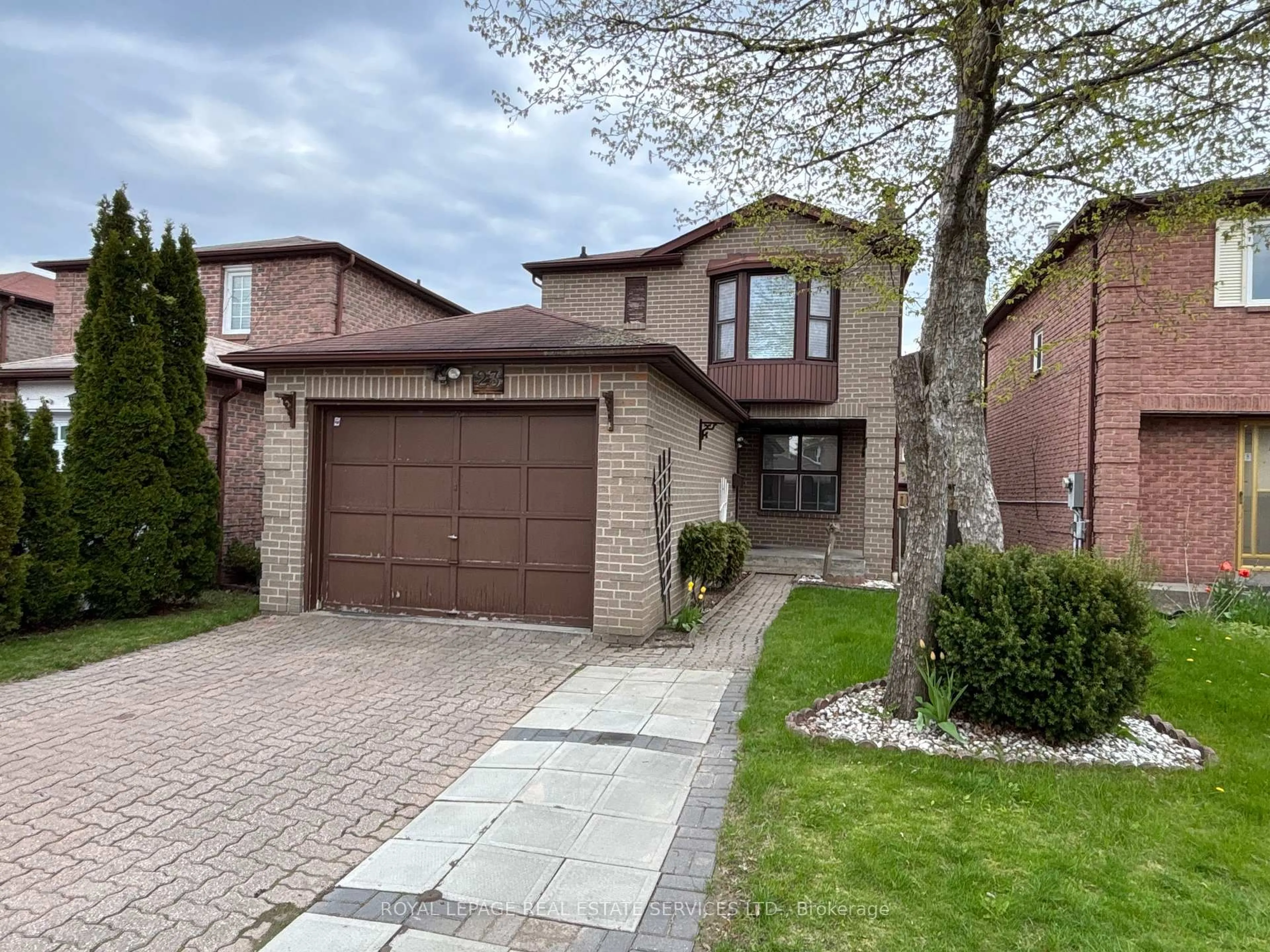 Home with brick exterior material, street for 23 Stockbridge Cres, Ajax Ontario L1T 2H2