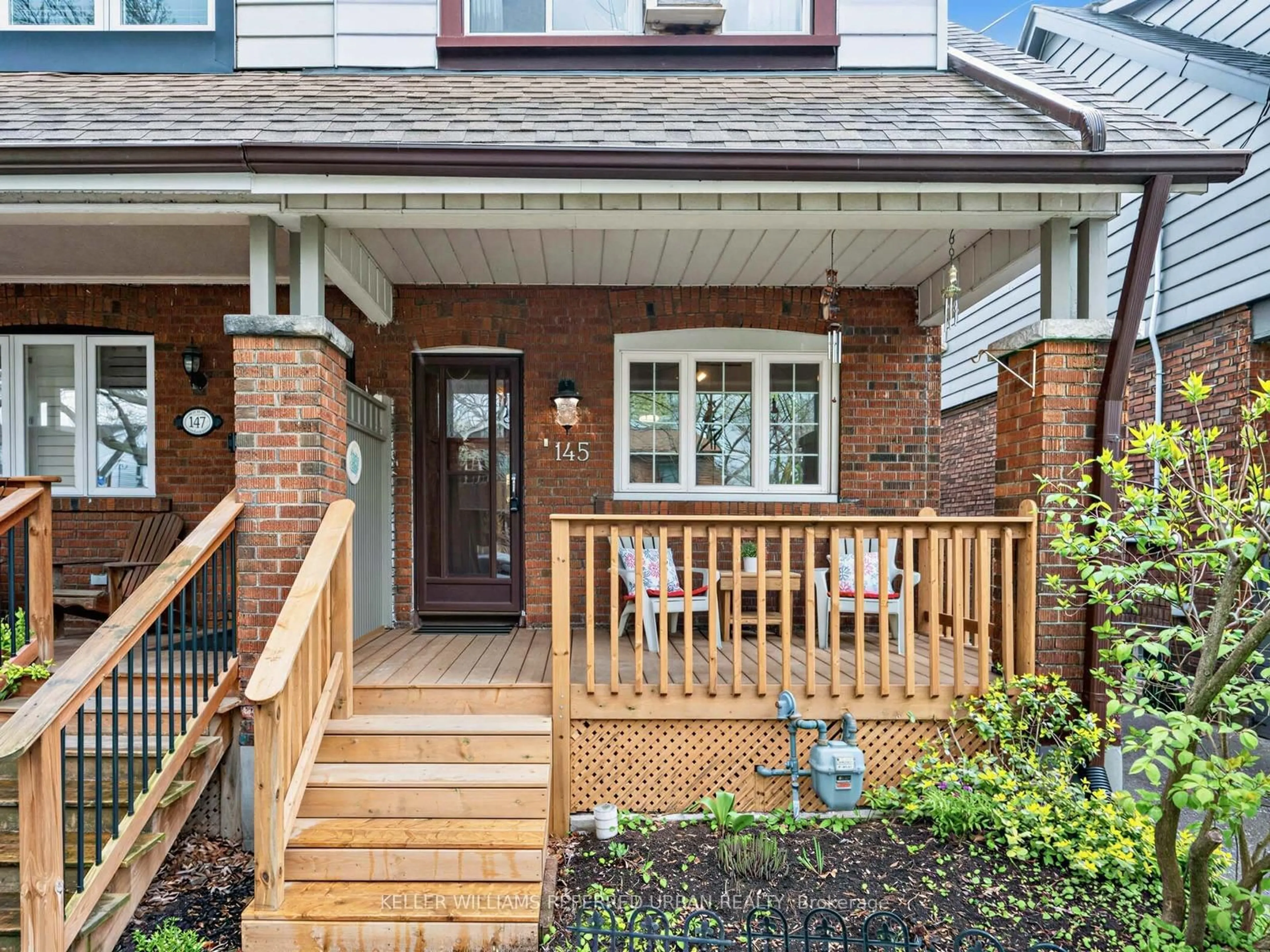 Home with brick exterior material, street for 145 Oakcrest Ave, Toronto Ontario M4C 1B8