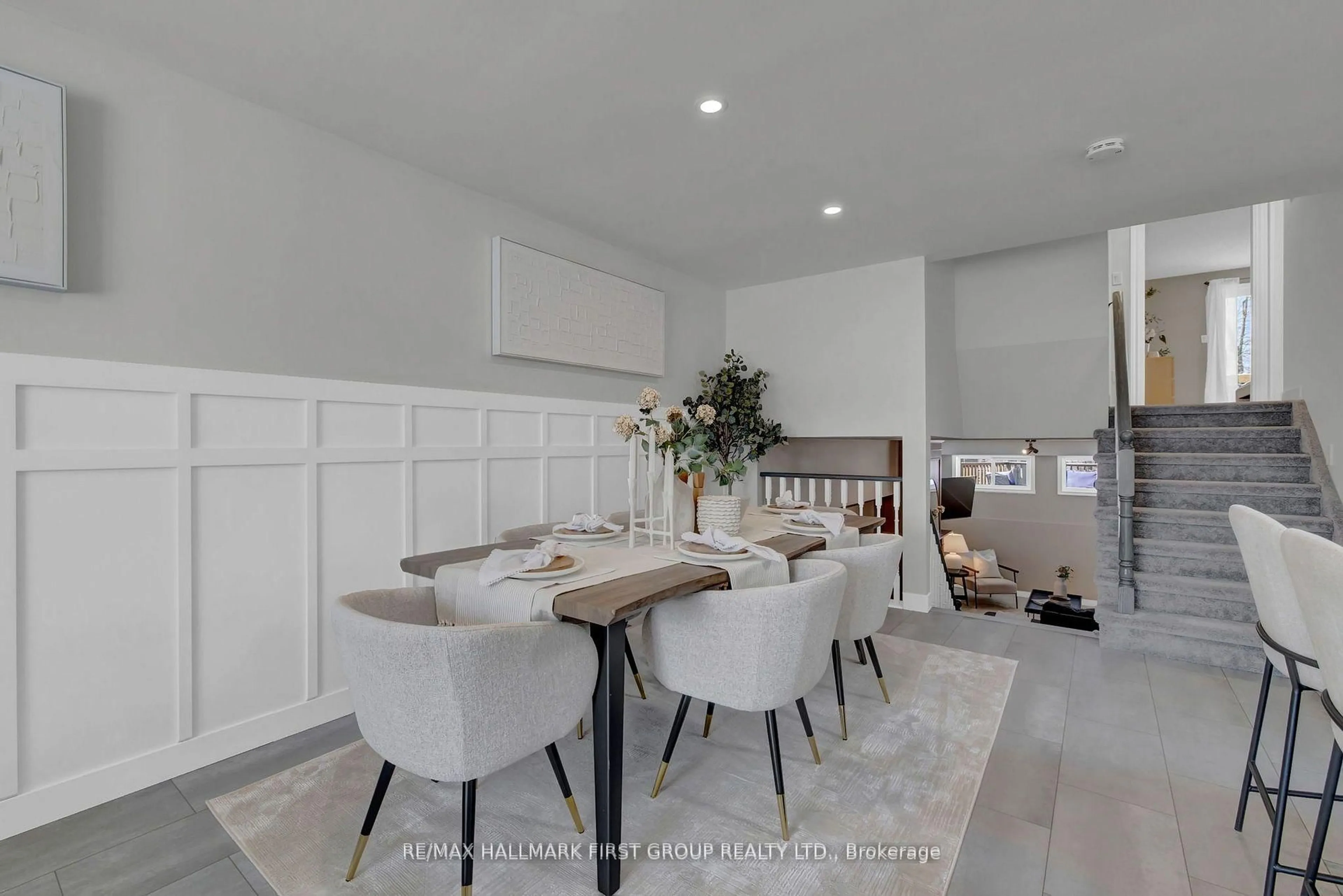 Dining room, ceramic/tile floor for 159 Sandringham Dr, Clarington Ontario L1E 2G6