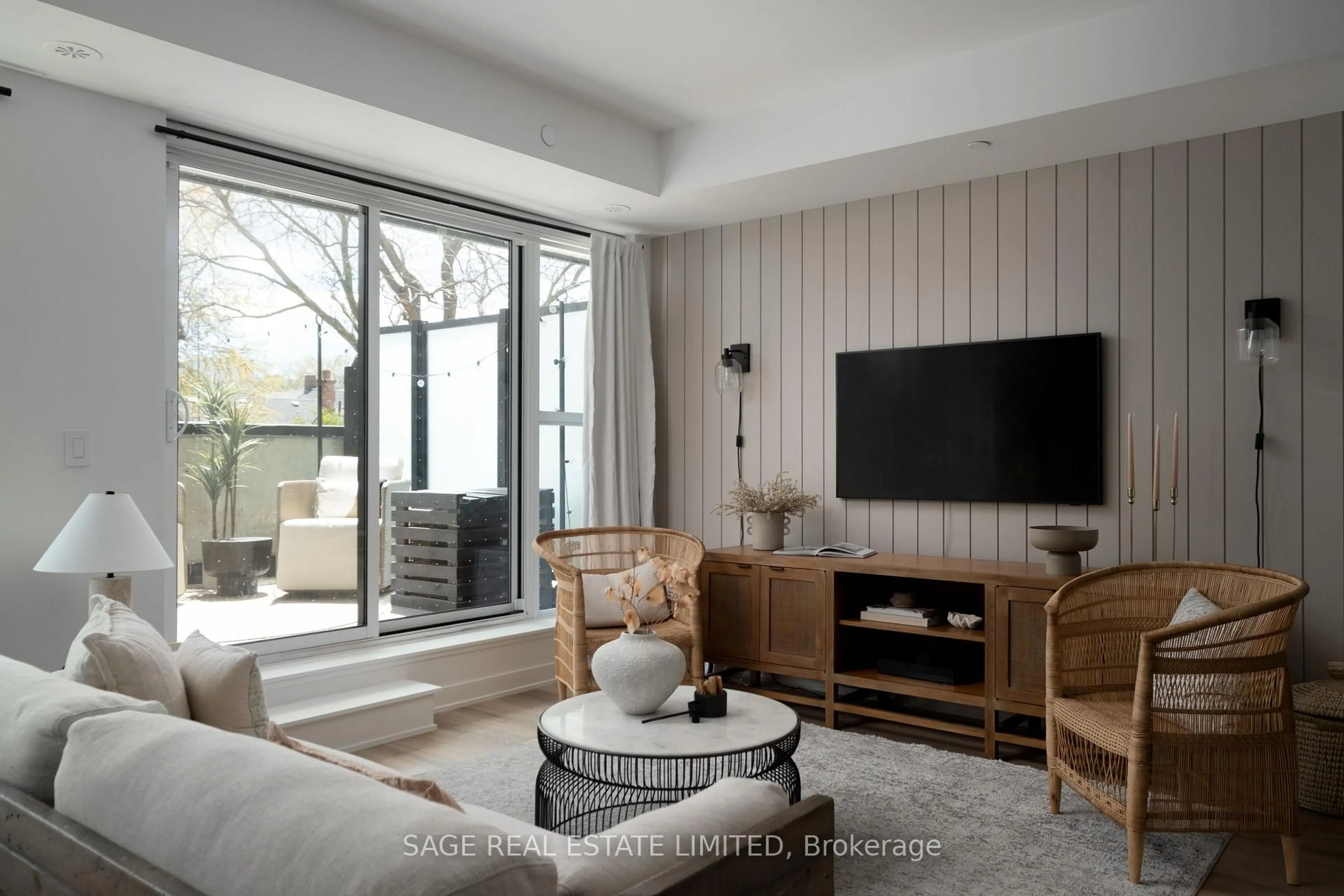 Living room with furniture, unknown for 899 Queen St #212, Toronto Ontario M4M 0C8