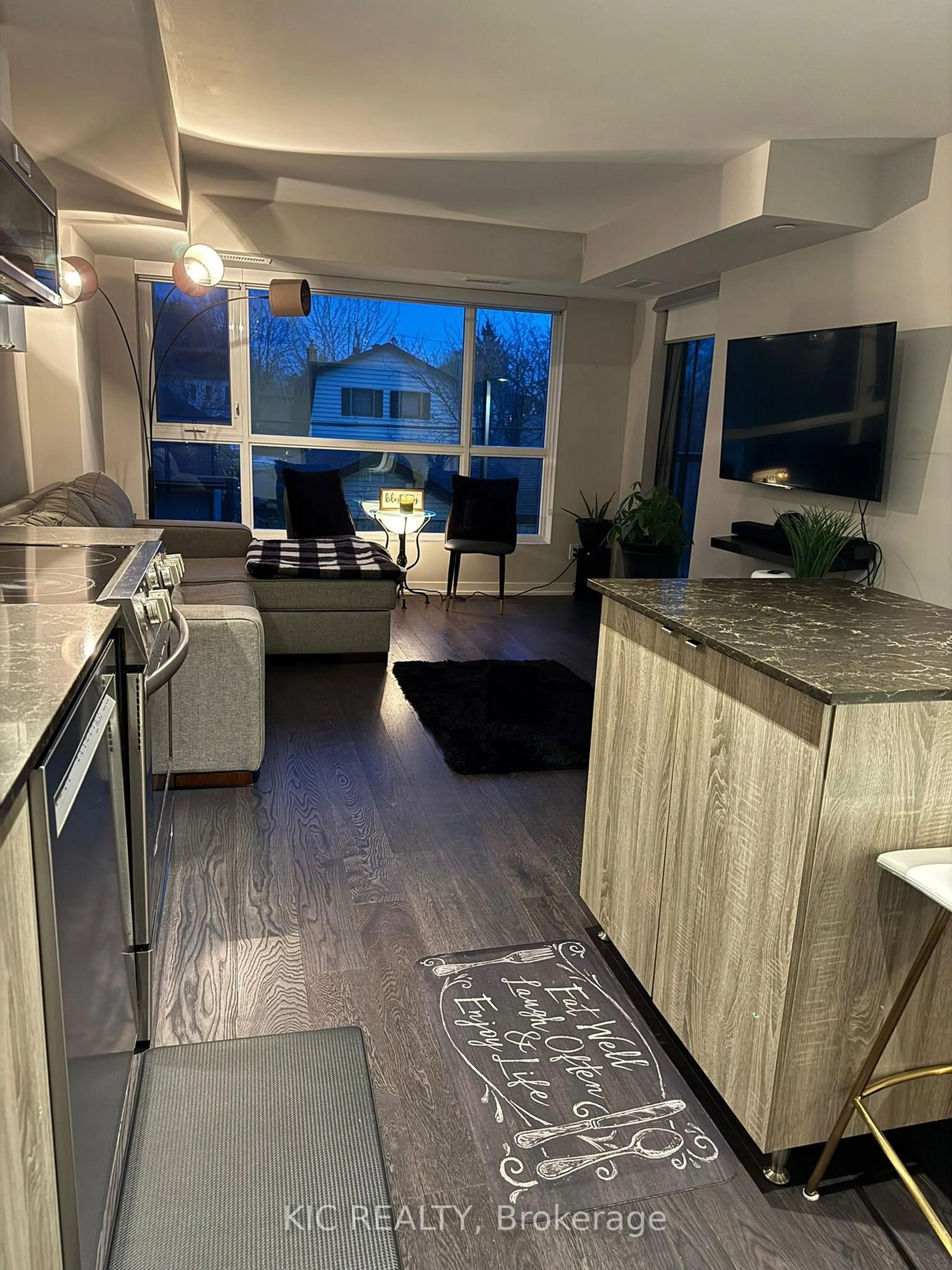 Open concept kitchen, unknown for 1401 O'Connor Dr #221, Toronto Ontario M4B 2V5