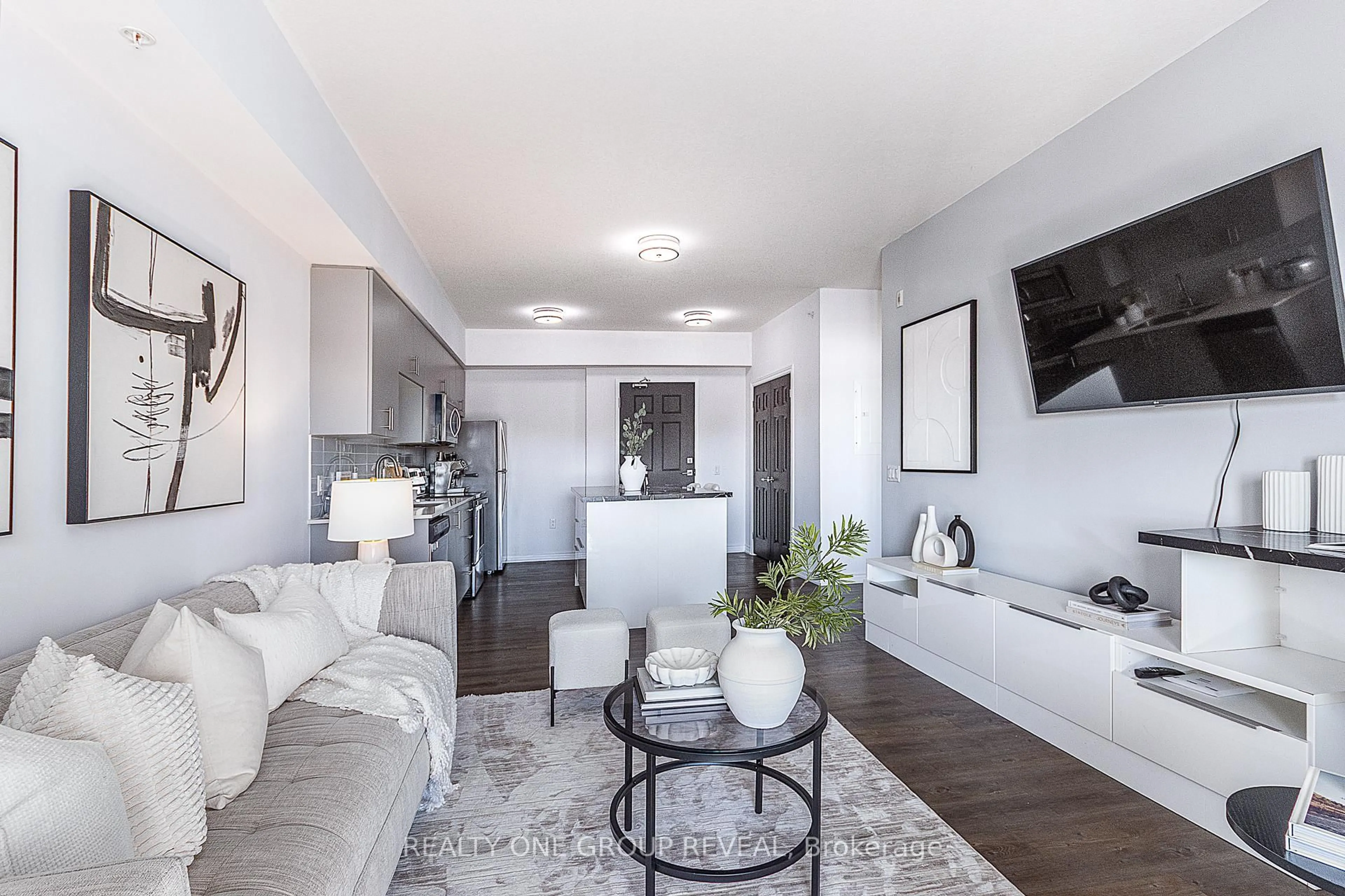 Living room with furniture, unknown for 290 Liberty St #417, Clarington Ontario L1C 0V5