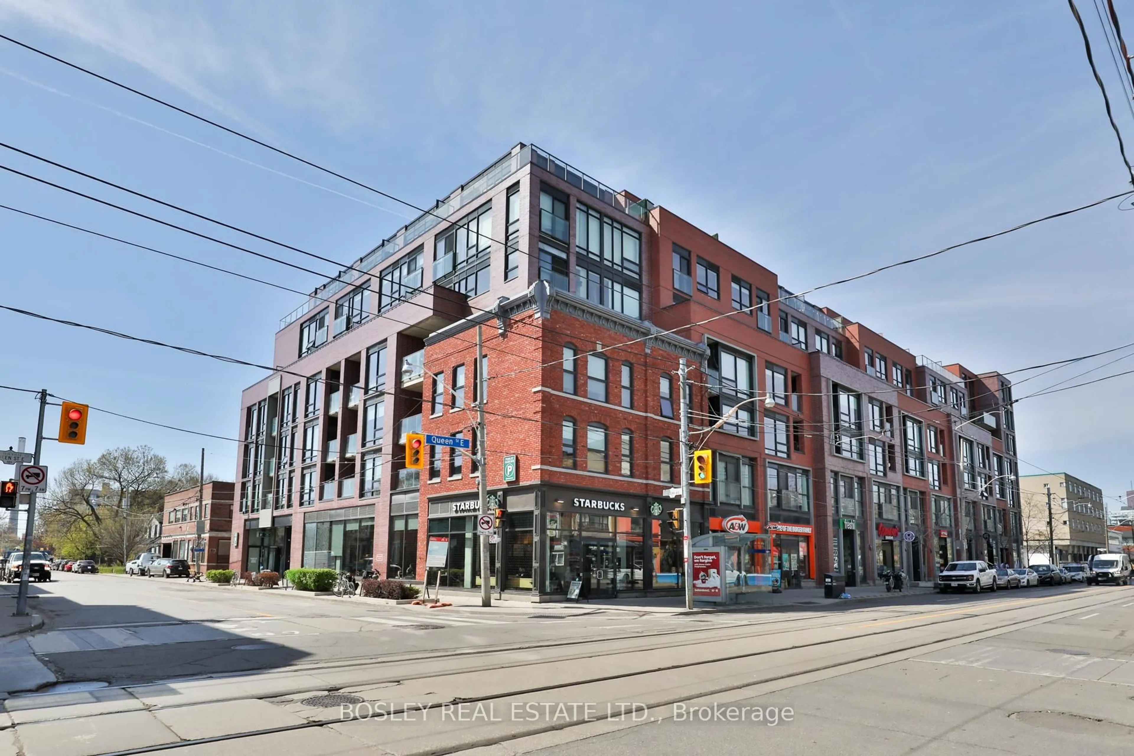 Home with brick exterior material, street for 246 Logan Ave #PH 714, Toronto Ontario M4M 0E9