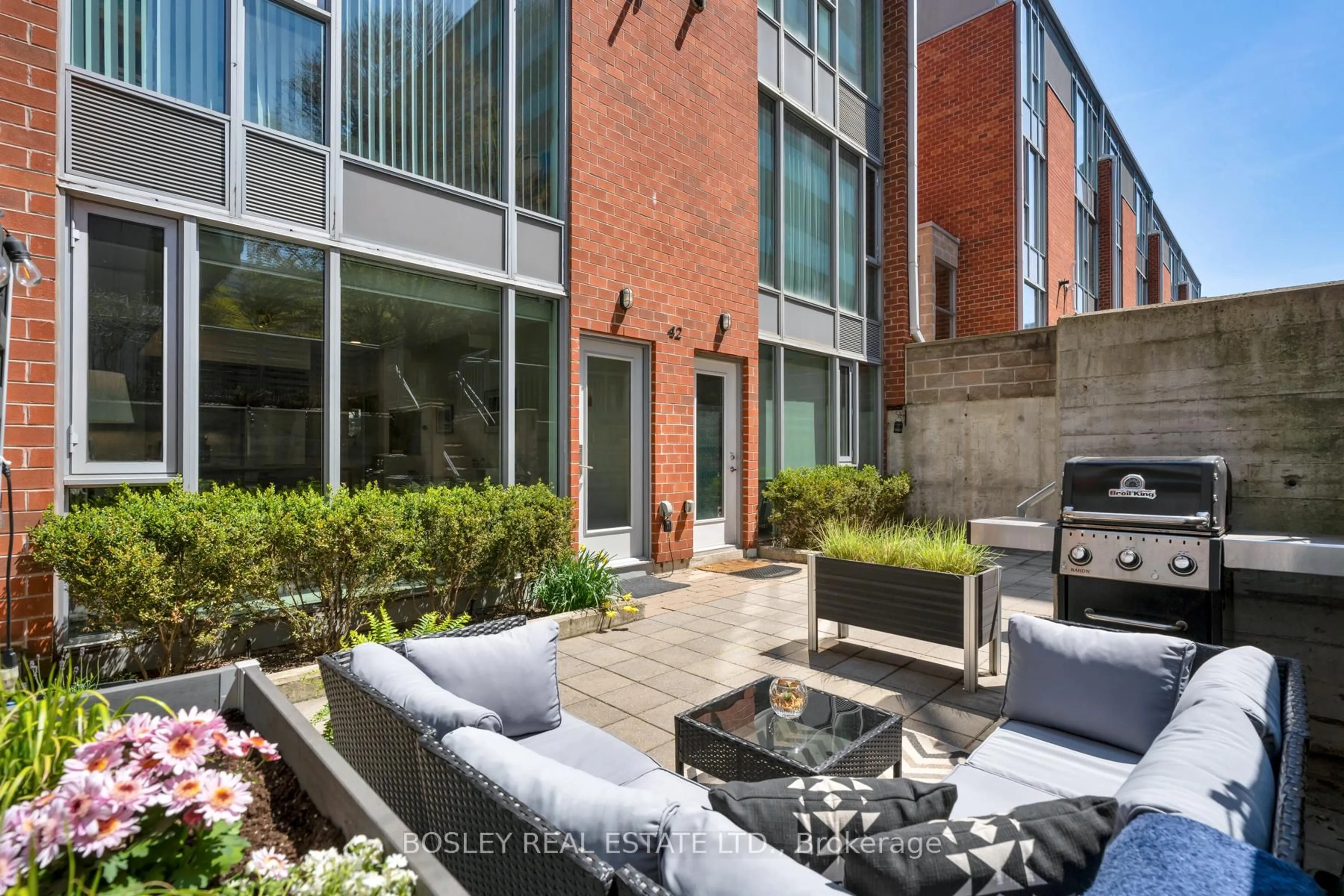 Patio, street for 42 Boston Ave #2, Toronto Ontario M4M 2T9