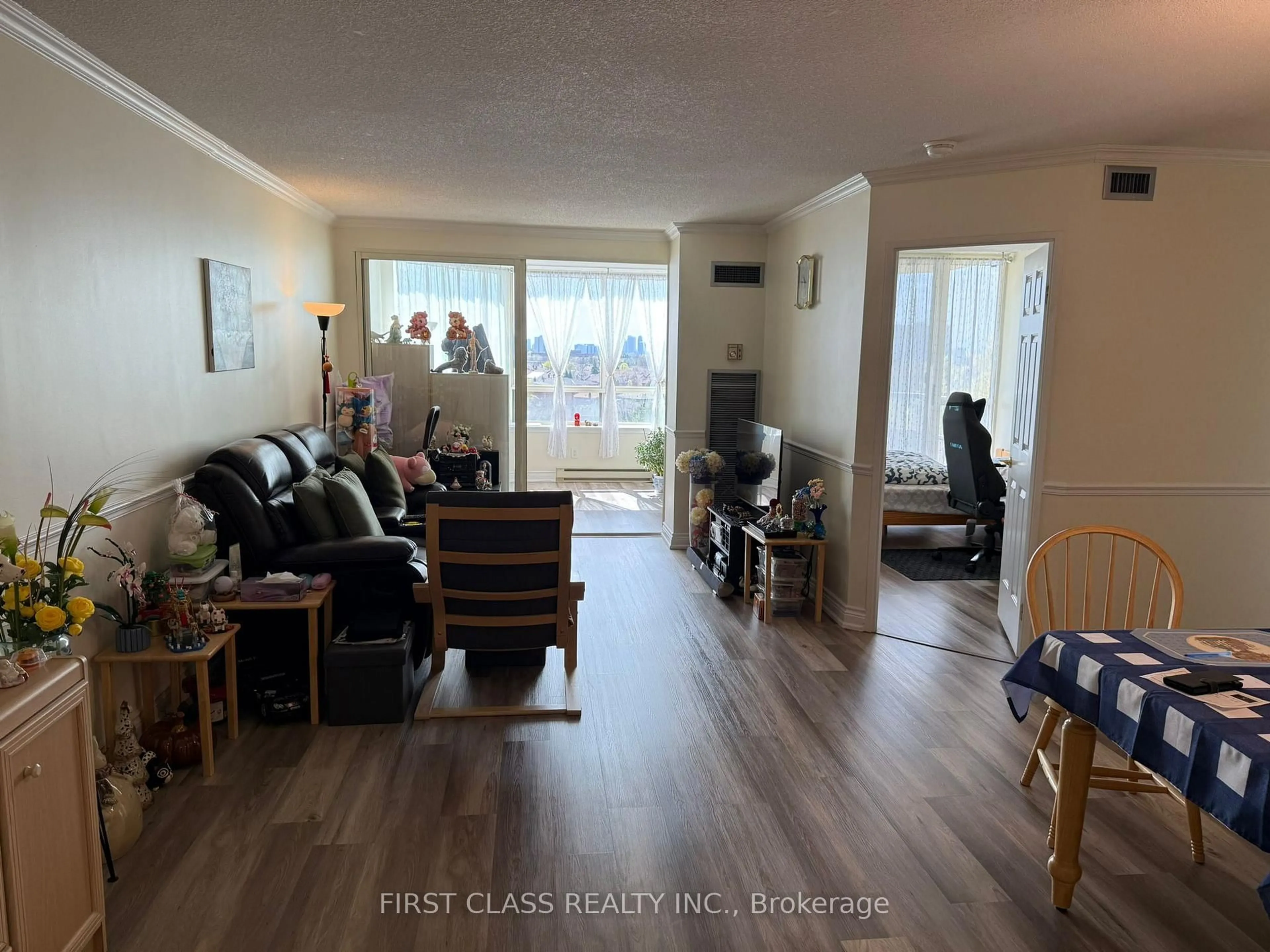 Living room with furniture, unknown for 175 Bamburgh Circ #708, Toronto Ontario M1W 3X8