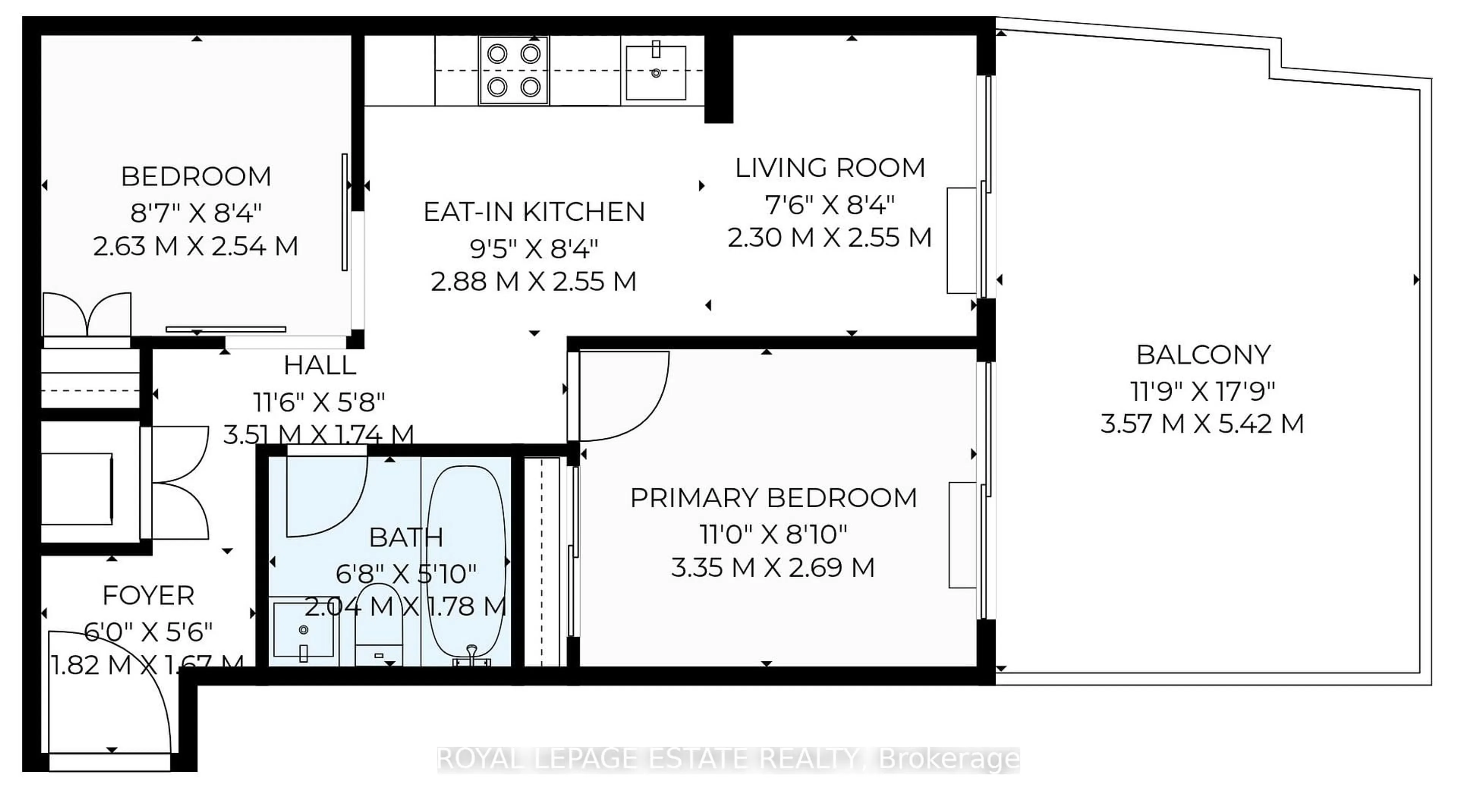 Floor plan for 90 Glen Everest Ave #611, Toronto Ontario M1N 0C3
